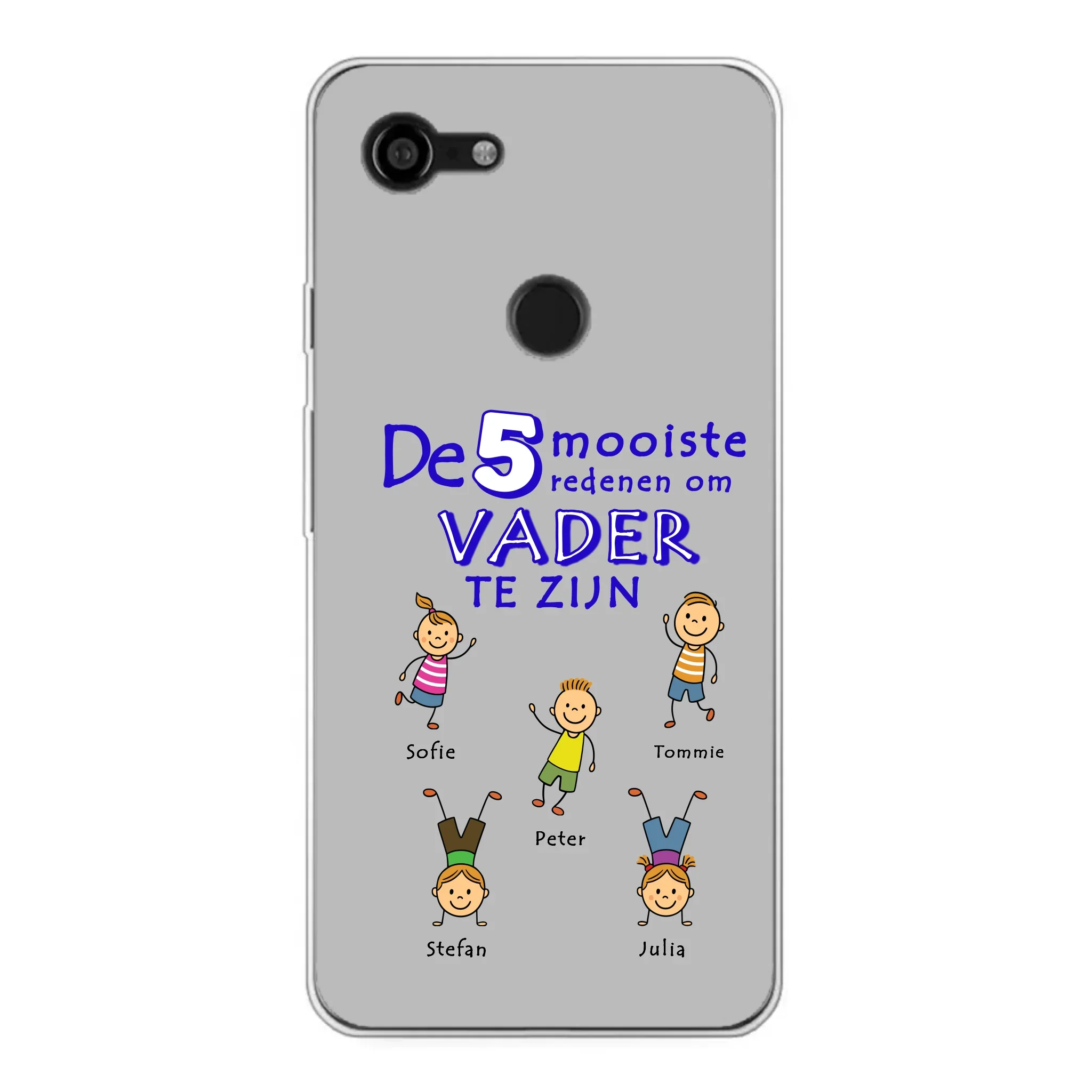 Gepersonaliseerd Google Pixel telefoonhoesje – De mooiste reden om vader te zijn