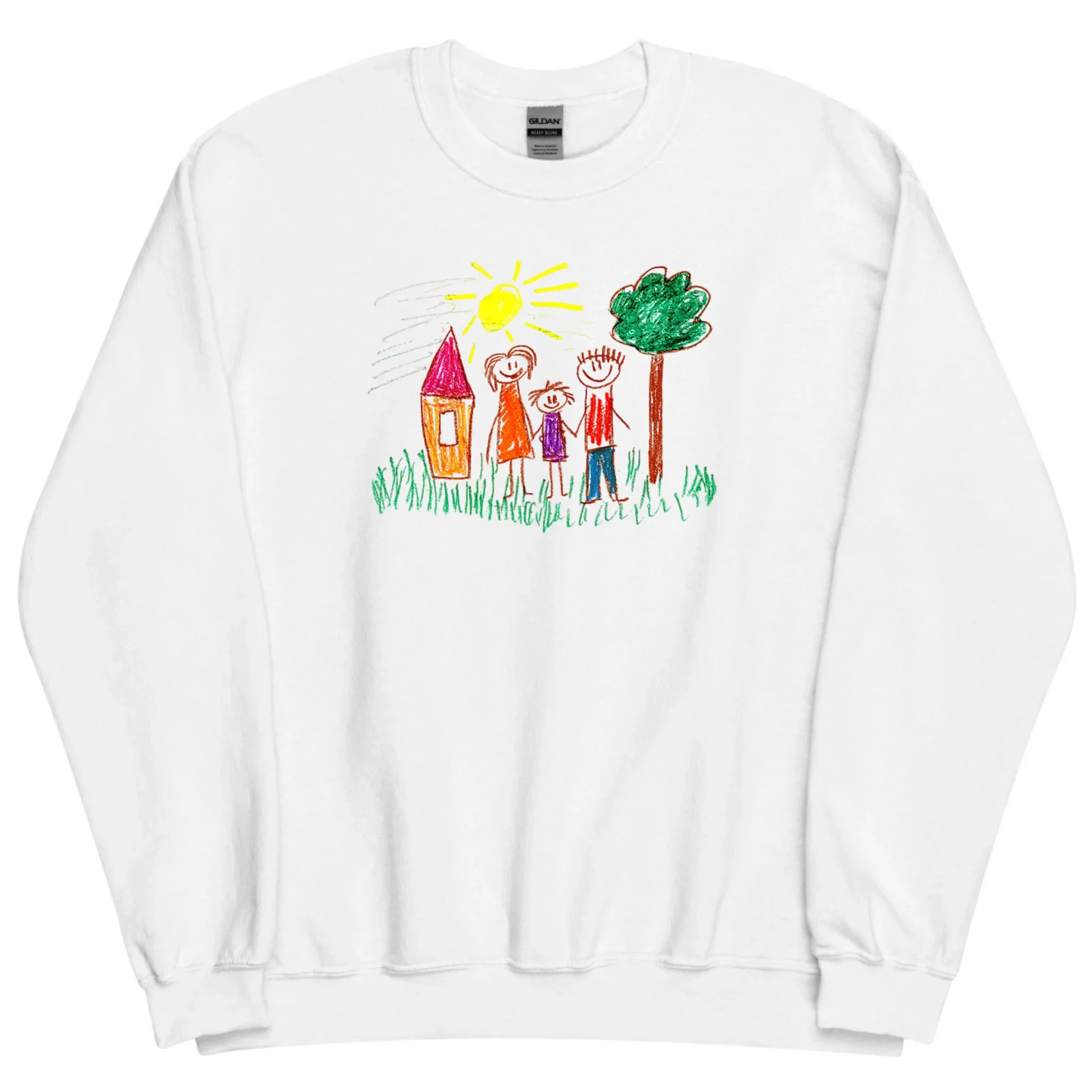 Gepersonaliseerde sweater met zelfgemaakte tekening Gepersonaliseerde sweater met zelfgemaakte tekening