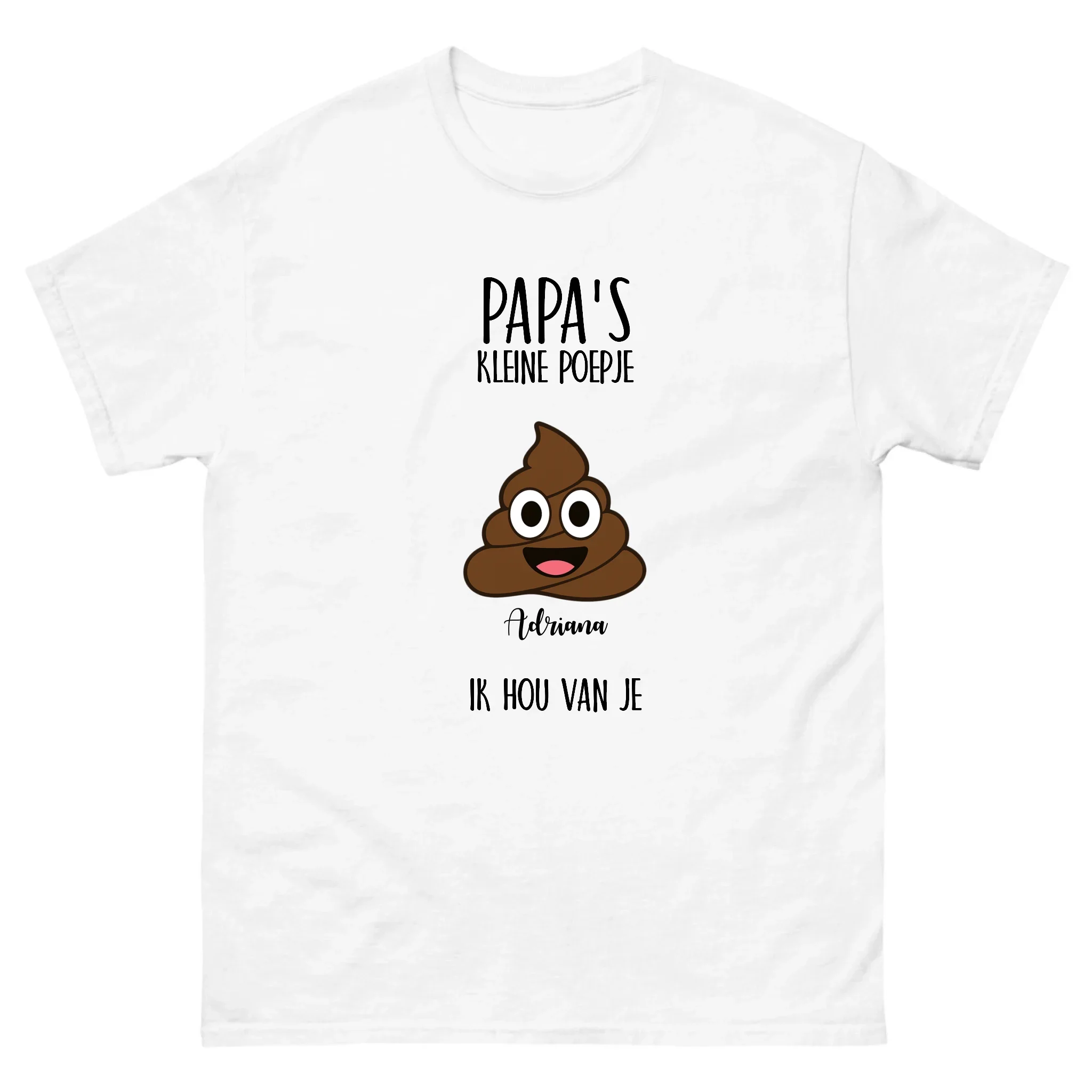 Gepersonaliseerd T-shirt – Papa’s kleine poepje(s) Gepersonaliseerd T-shirt – Papa’s kleine poepje(s)