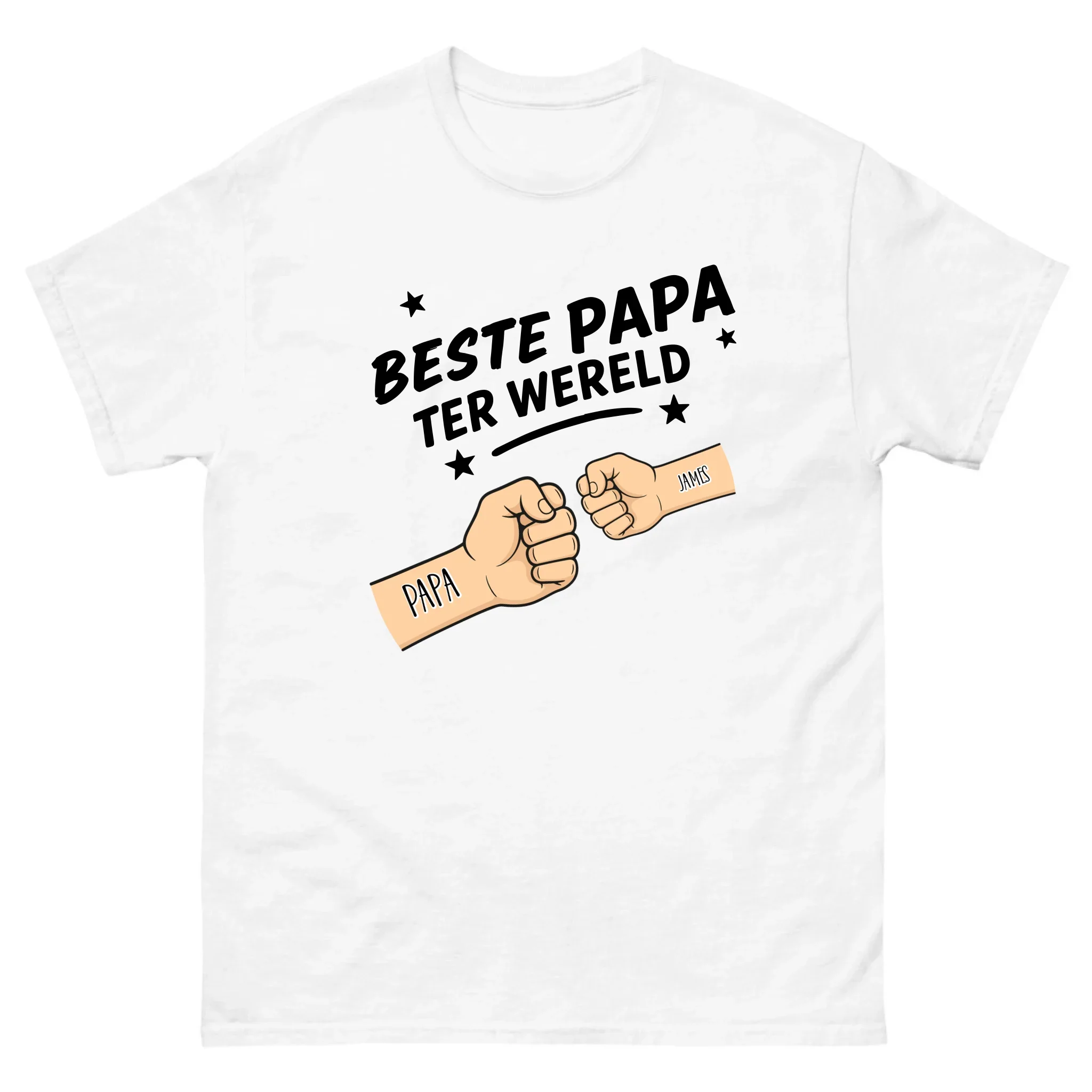 Gepersonaliseerd T-shirt – Beste papa ter wereld