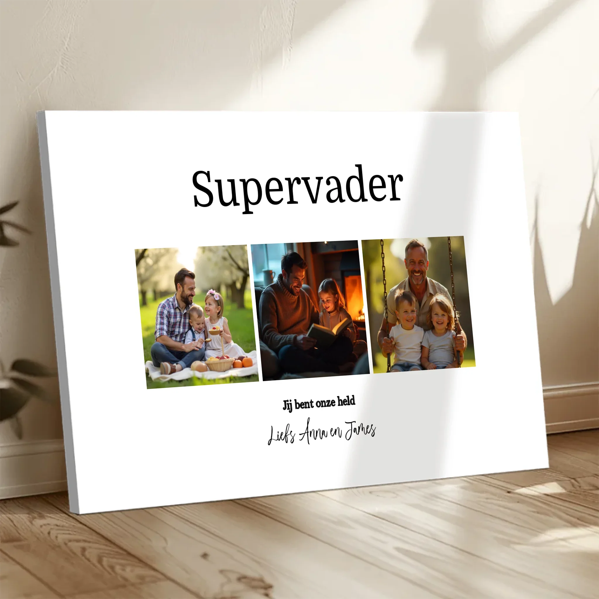 Gepersonaliseerd canvas – Supervader