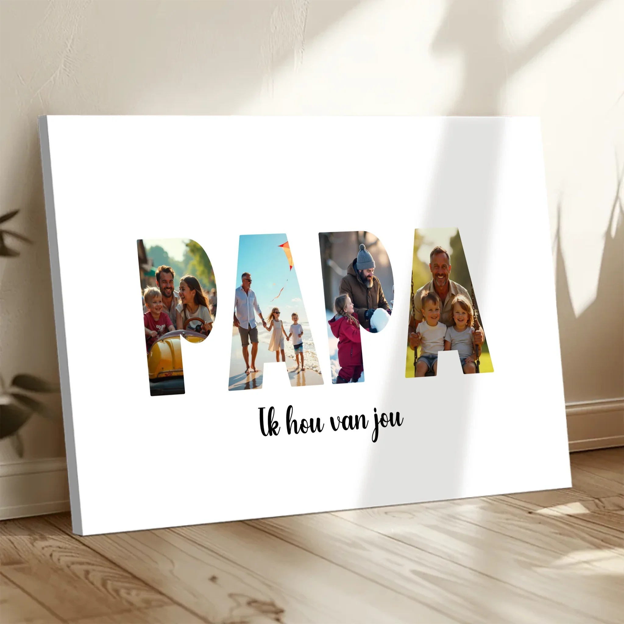 Gepersonaliseerd foto canvas – Papa