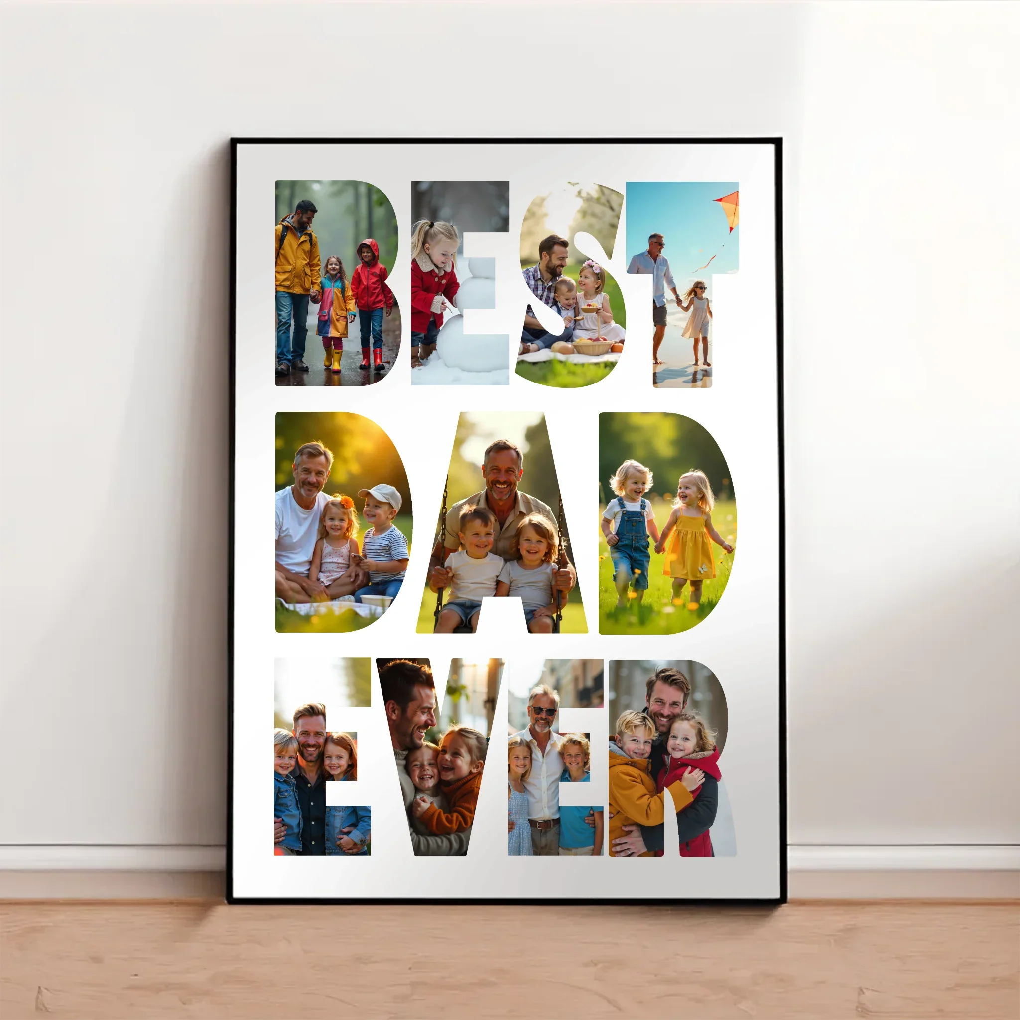 Gepersonaliseerde foto poster – Best Dad Ever