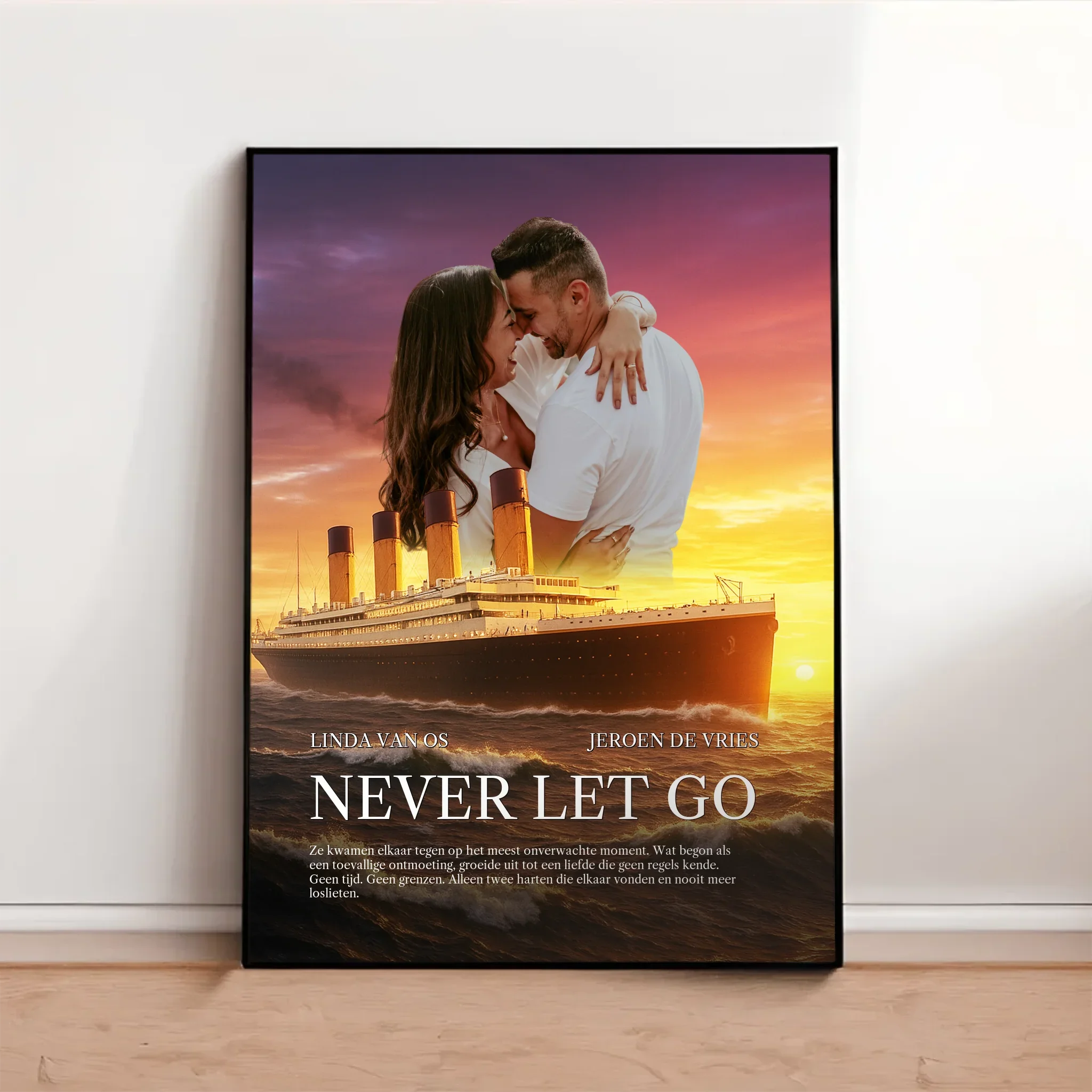Gepersonaliseerde foto filmposter – Never Let Go Gepersonaliseerde foto filmposter – Never Let Go