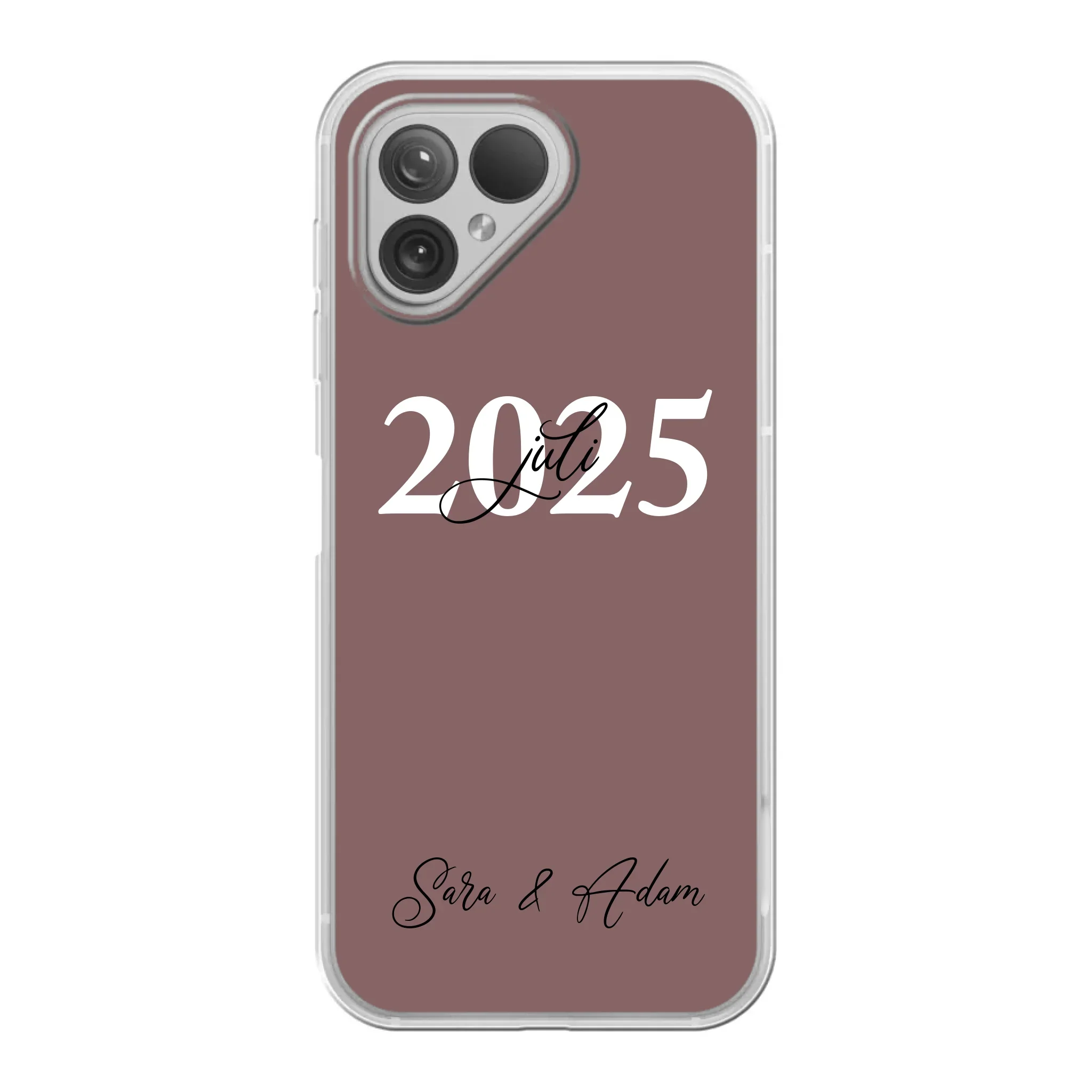 Gepersonaliseerd telefoonhoesje Sony / Honor / HMD / Nothing Phone / Fairphone – Datum Gepersonaliseerd telefoonhoesje Sony / Honor / HMD / Nothing Phone / Fairphone – Datum