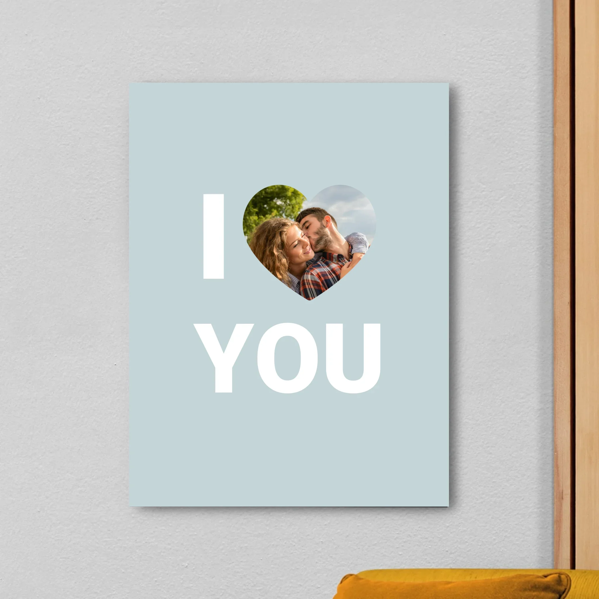 Gepersonaliseerd foto canvas – I love you