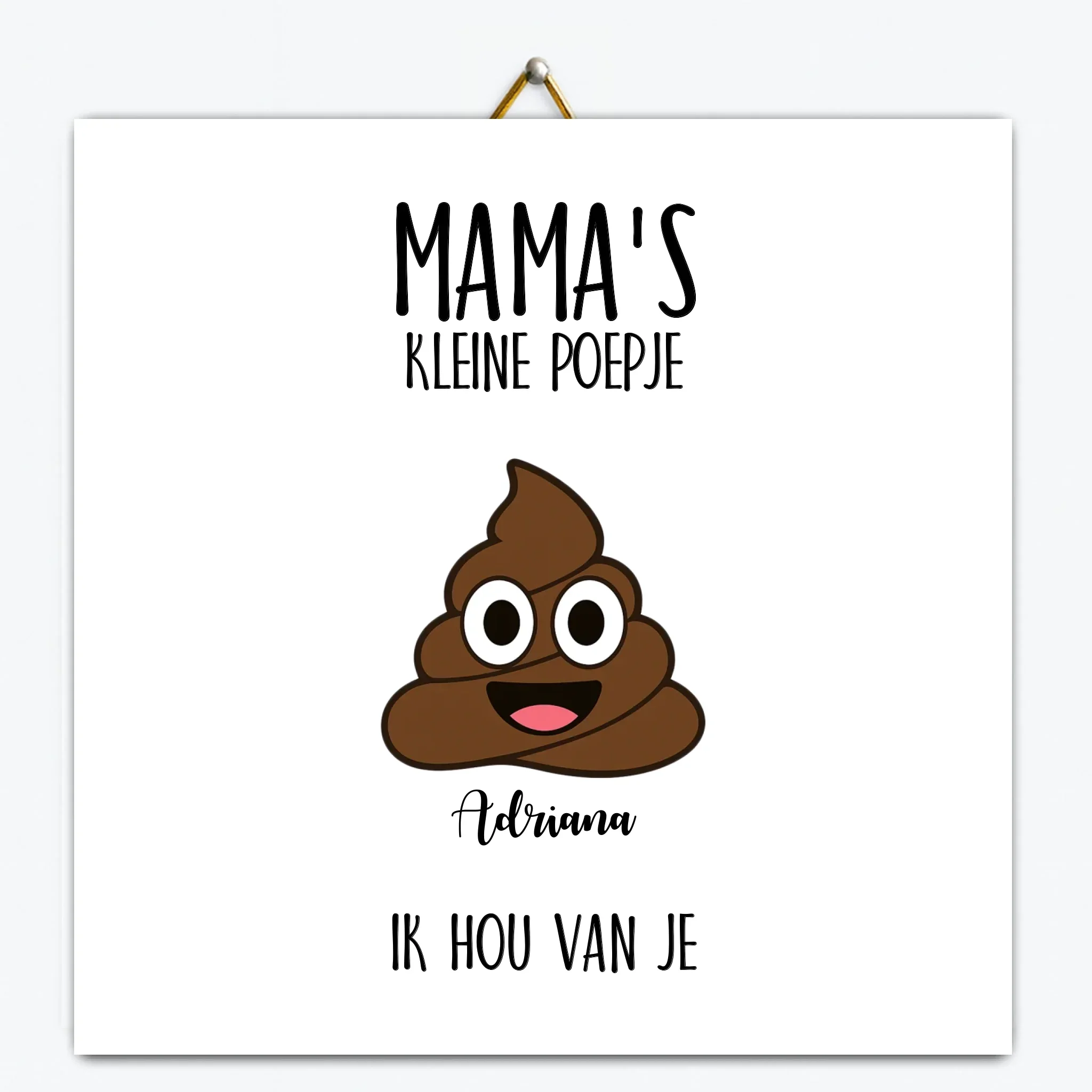 Gepersonaliseerd tegeltje – Mijn kleine poepje Gepersonaliseerd tegeltje – Mijn kleine poepje