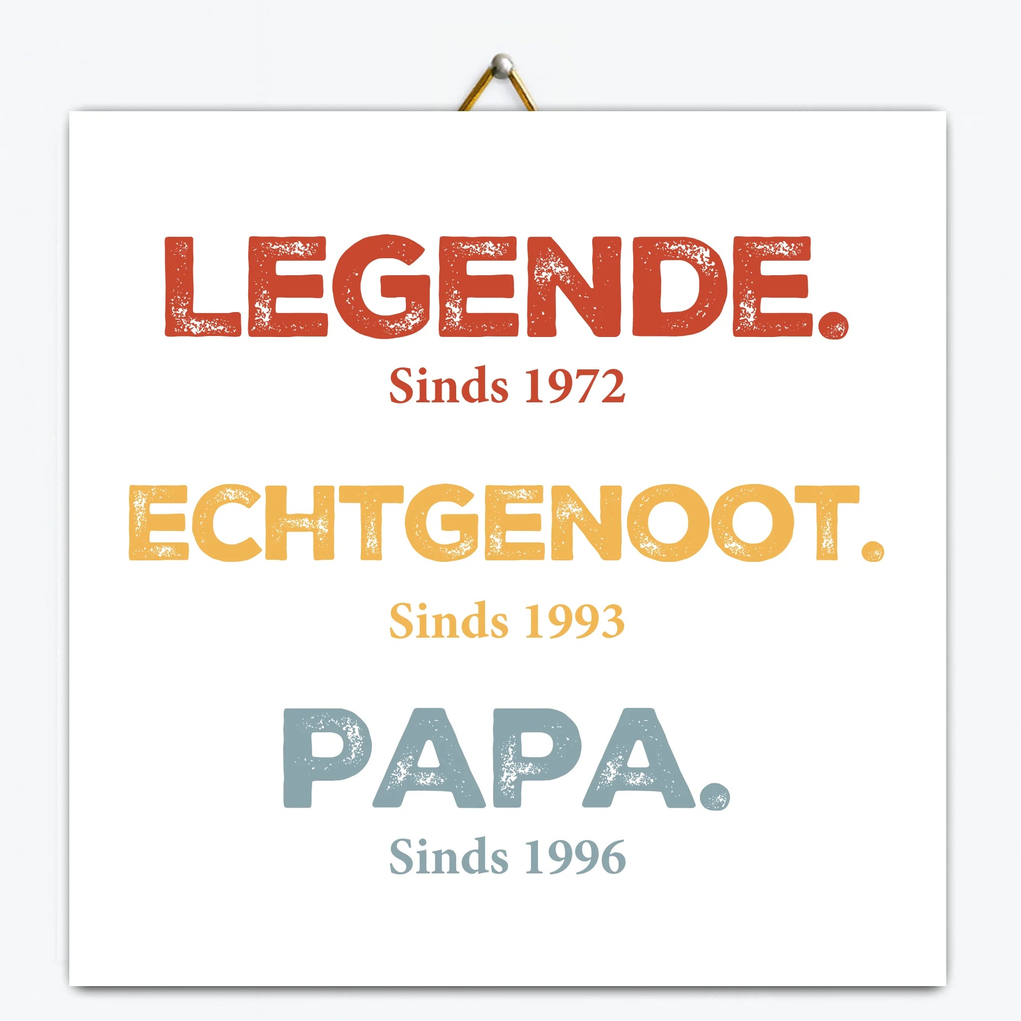Gepersonaliseerd tegeltje – Legende, echtgenoot, papa Gepersonaliseerd tegeltje – Legende, echtgenoot, papa