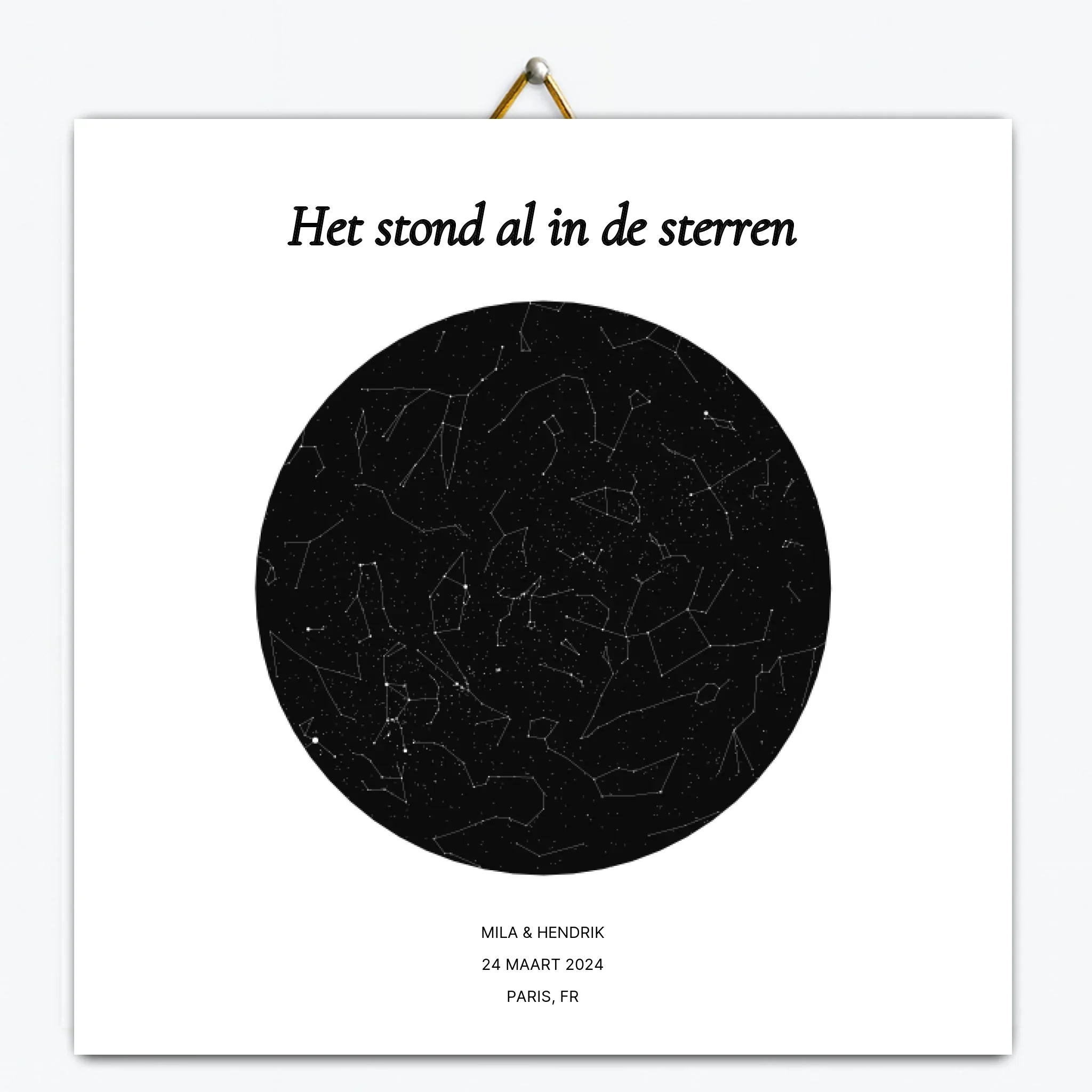 Gepersonaliseerd sterren tegeltje – Het stond al in de sterren