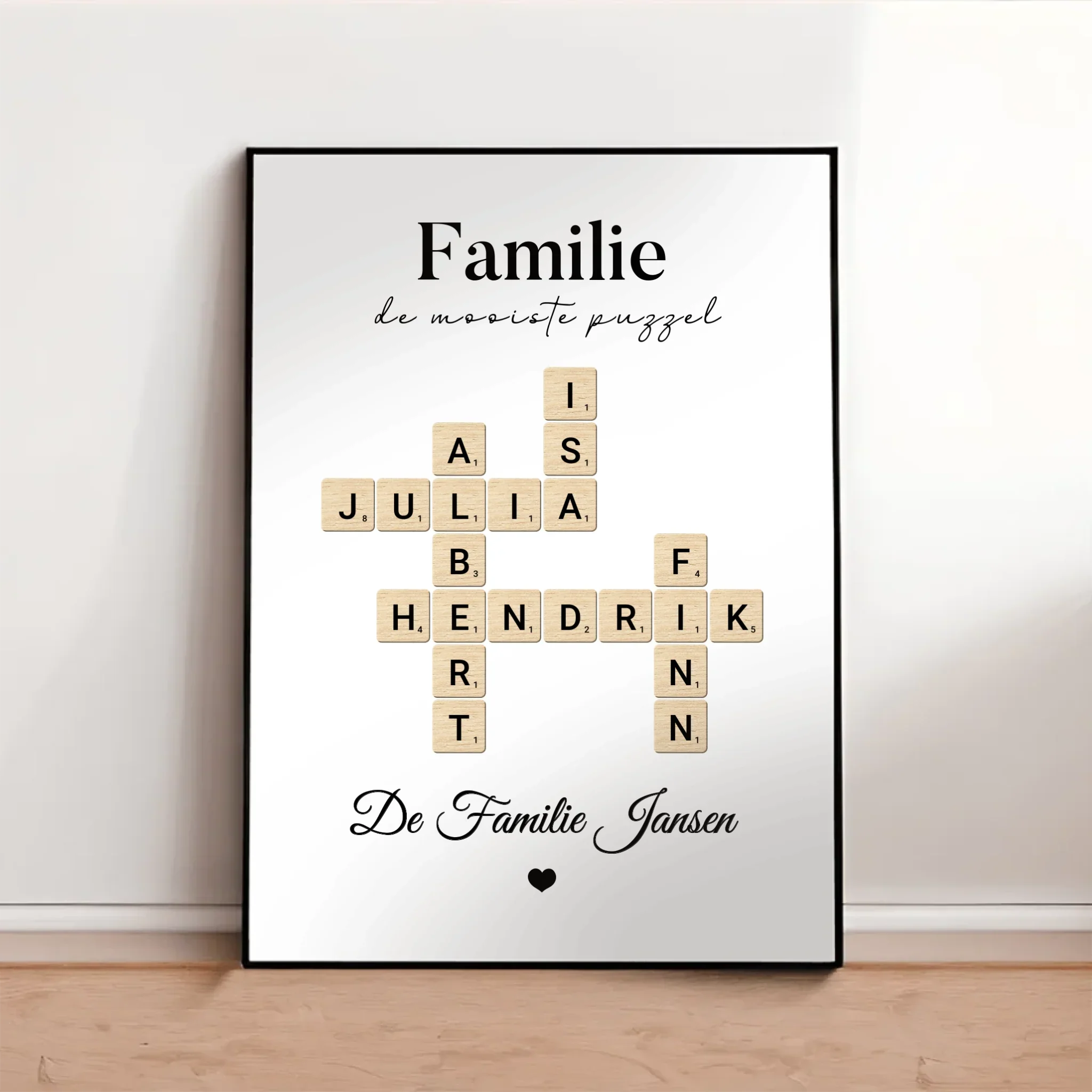 Gepersonaliseerde poster – Woordspel Gepersonaliseerde poster – Woordspel