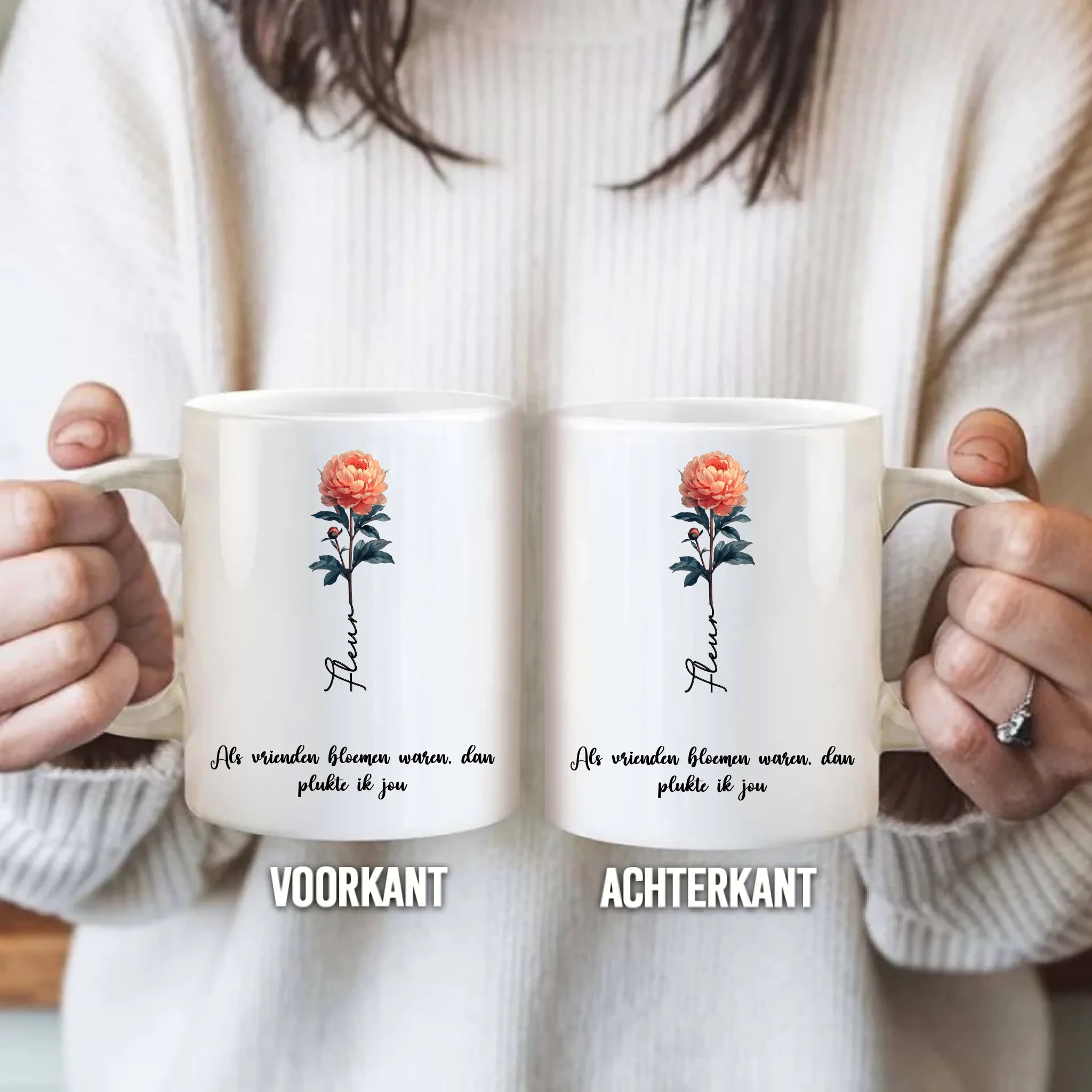 Gepersonaliseerde mok – Als vrienden bloemen waren plukte ik jou