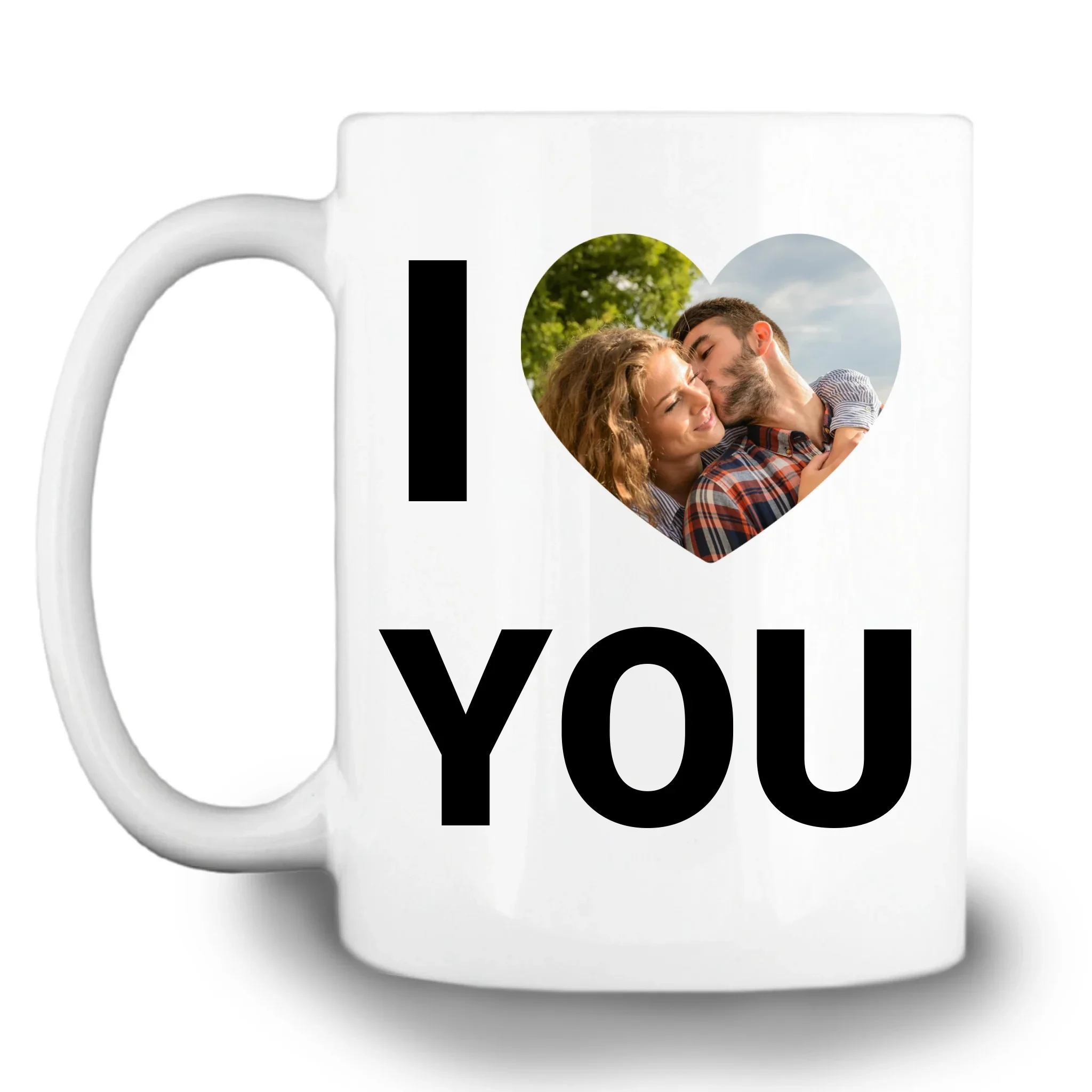 Gepersonaliseerde foto mok – I love you