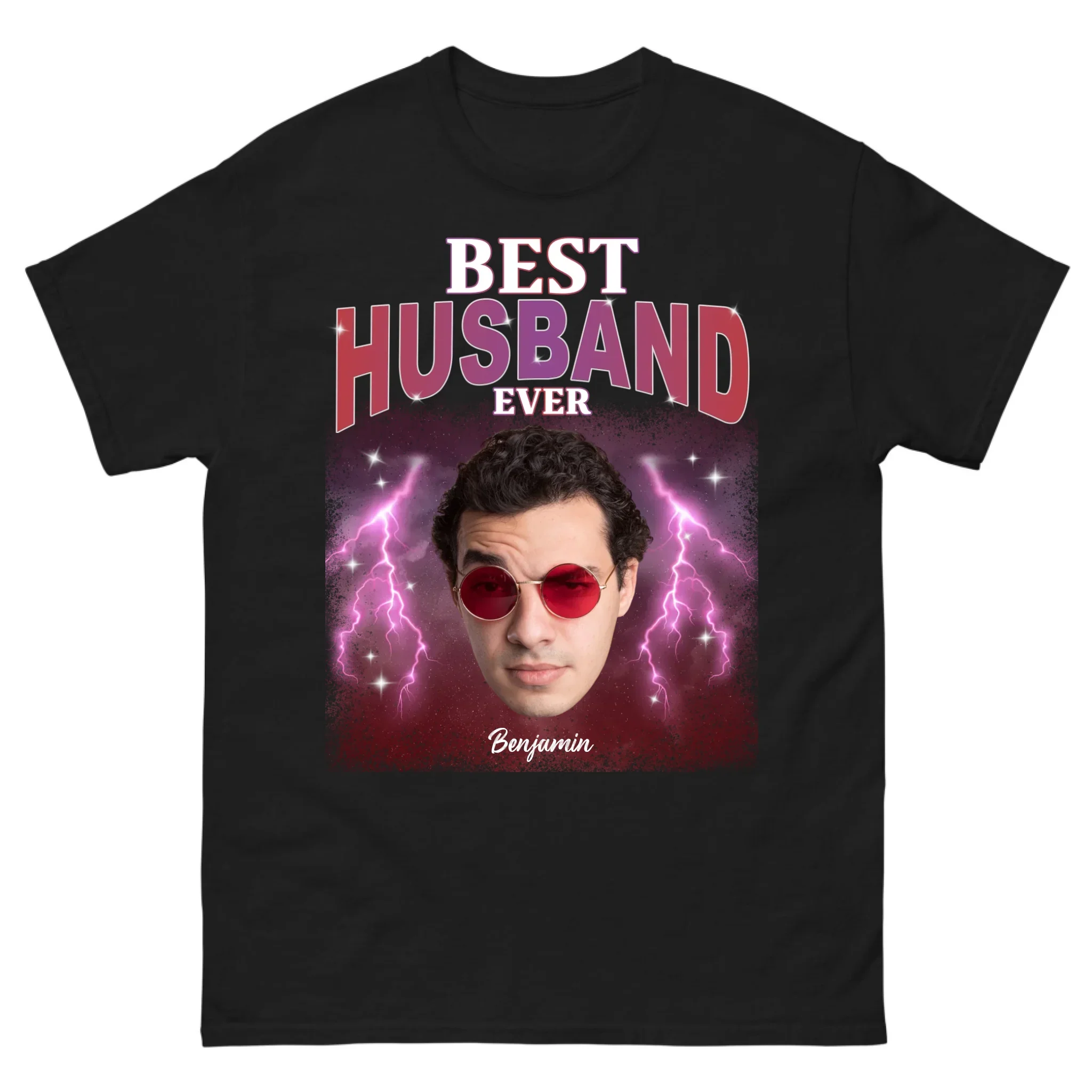 Gepersonaliseerd retro T-shirt – Best person ever