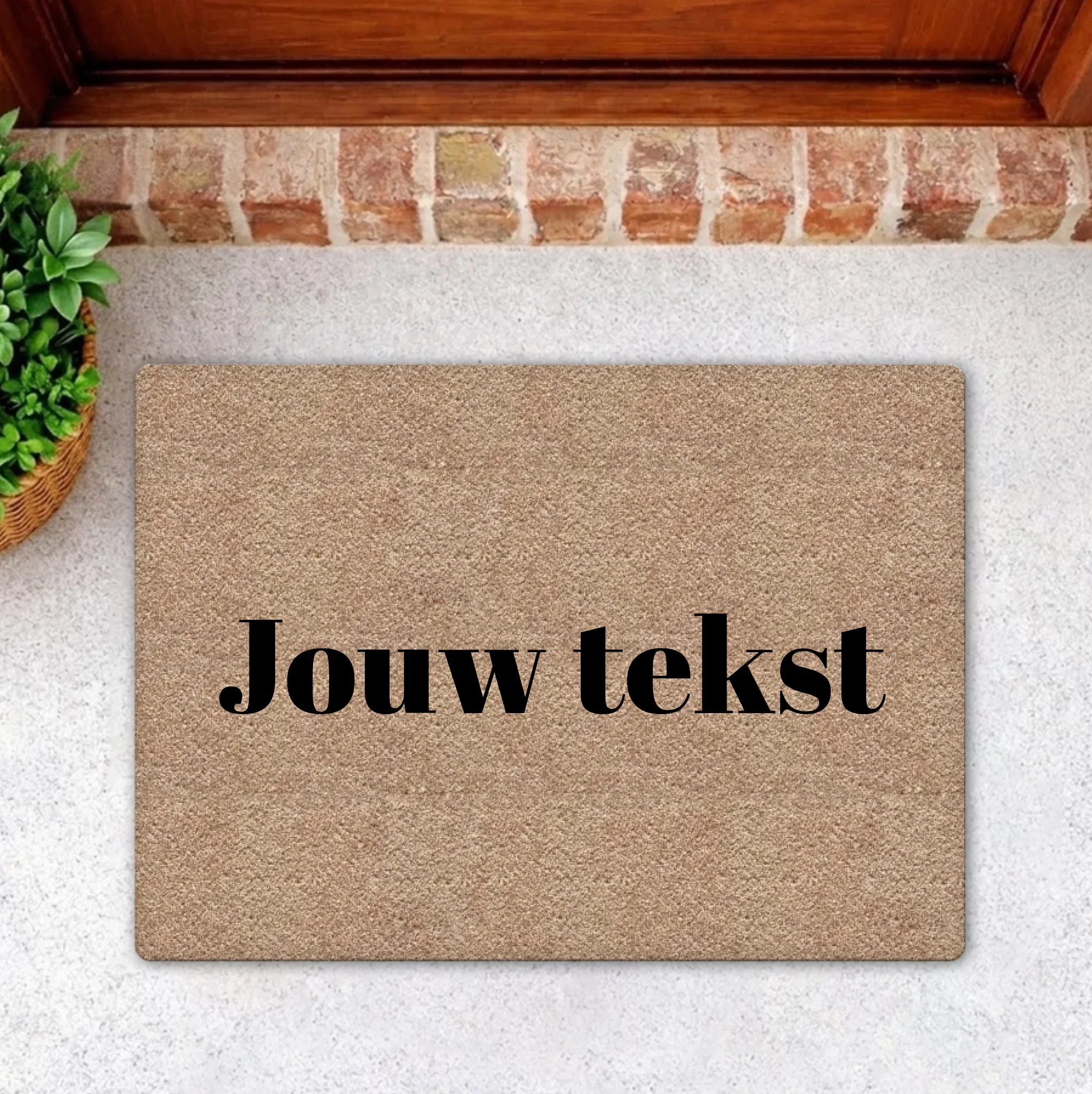 Gepersonaliseerde deurmat met eigen tekst Gepersonaliseerde deurmat met eigen tekst