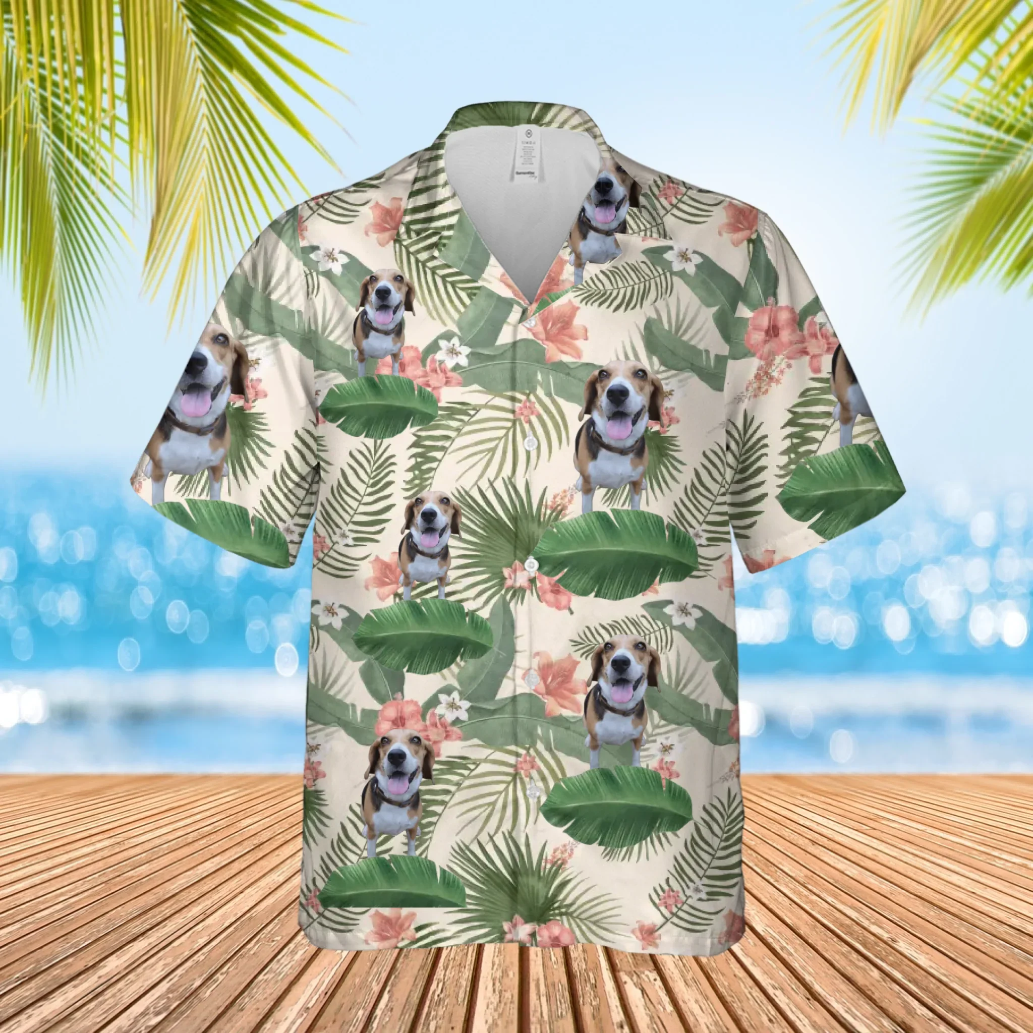 Gepersonaliseerd Hawaii shirt met je eigen huisdier