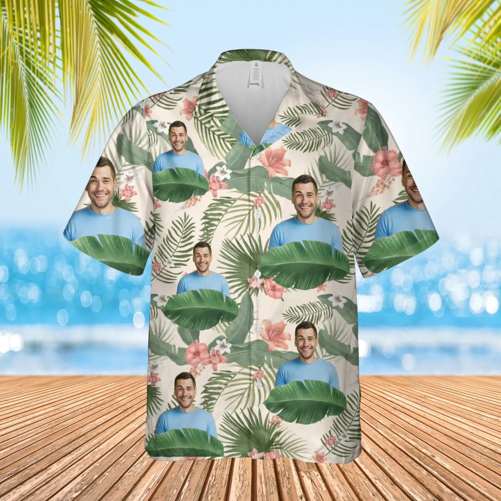 Gepersonaliseerd Hawaii shirt met eigen foto