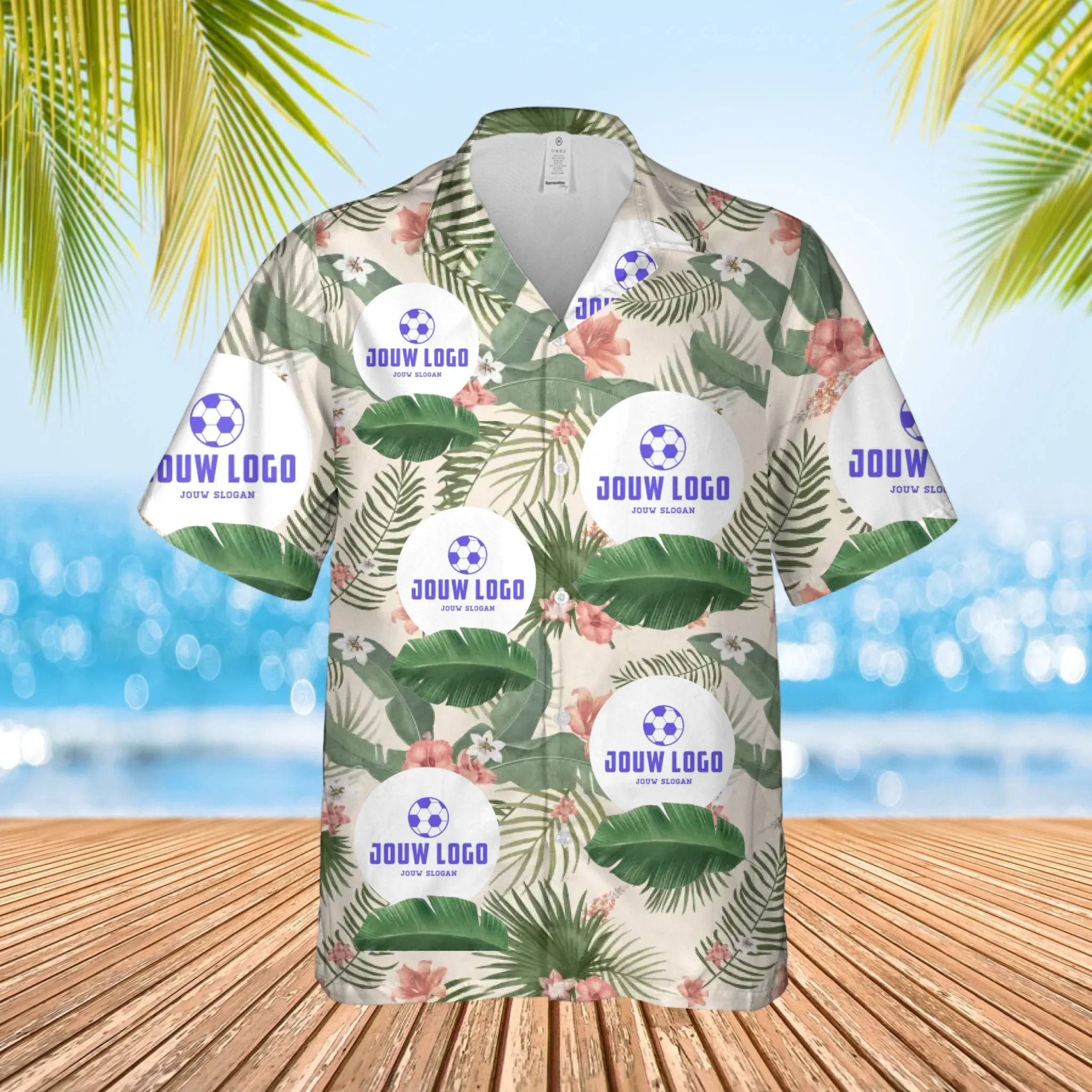 Hawaii shirt met eigen logo van je bedrijf of vereniging