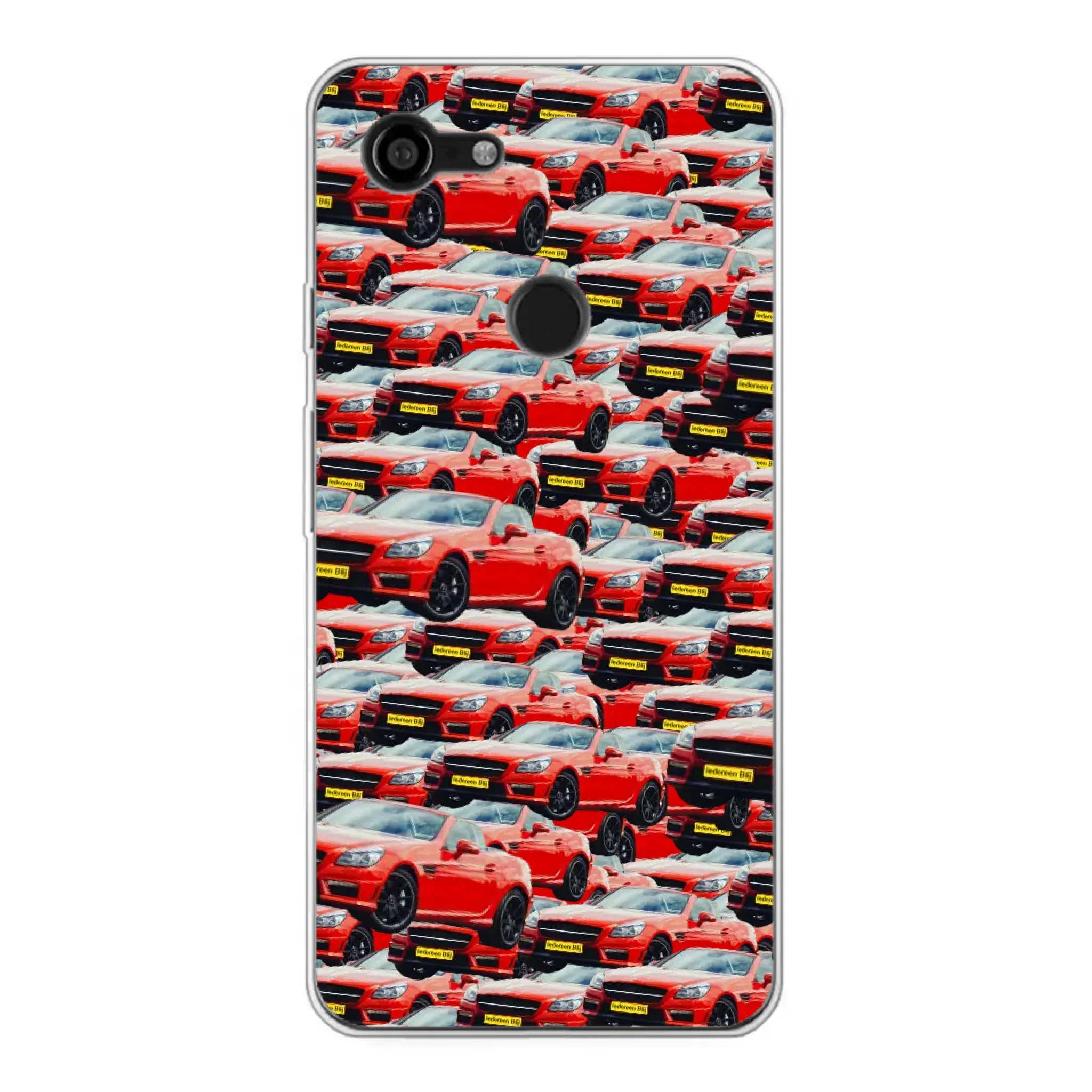 Gepersonaliseerd Google Pixel telefoonhoesje met oneindige auto’s