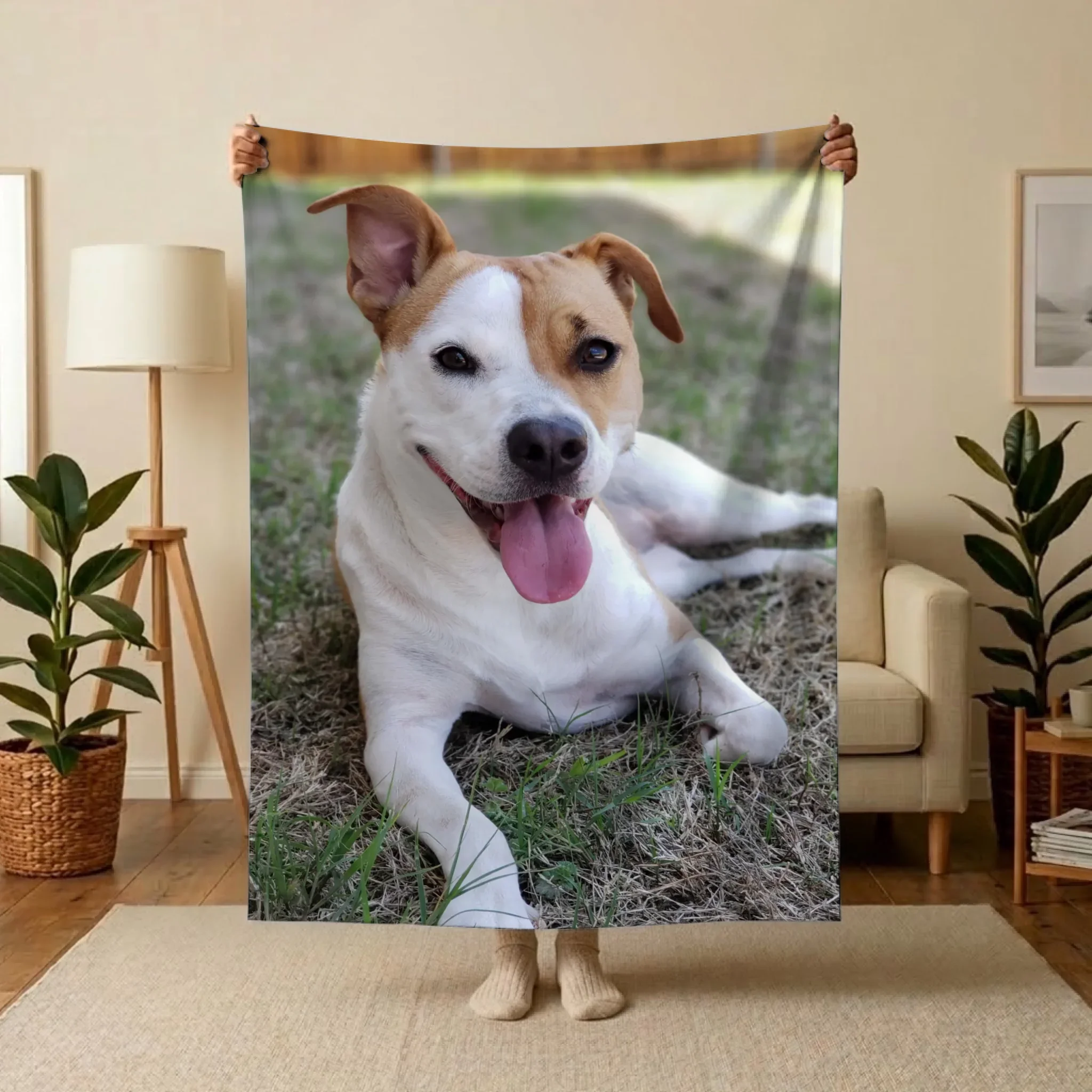 Gepersonaliseerde deken met eigen foto