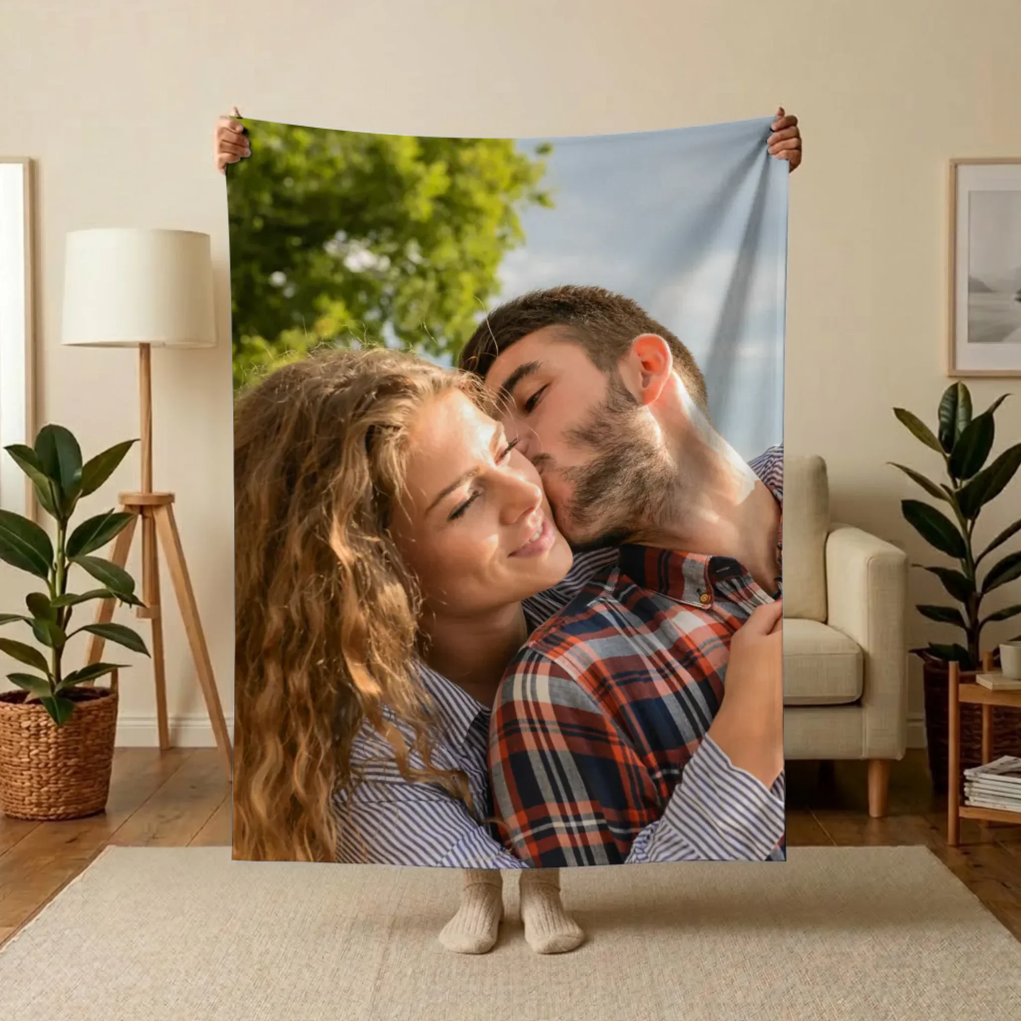 Deken met eigen foto