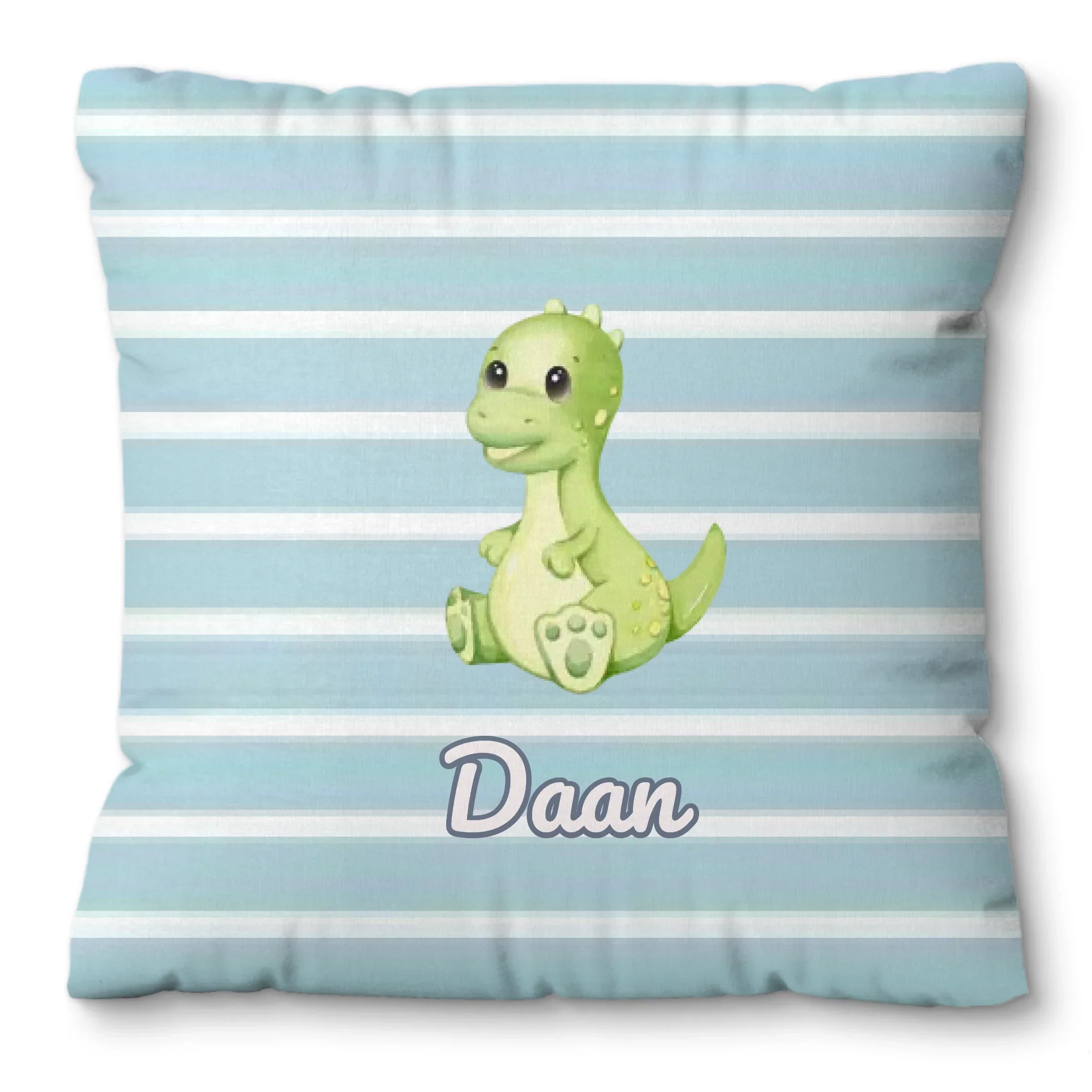 Gepersonaliseerd dinosaurus kussensloop voor kinderen – Kies dino en voeg naam toe