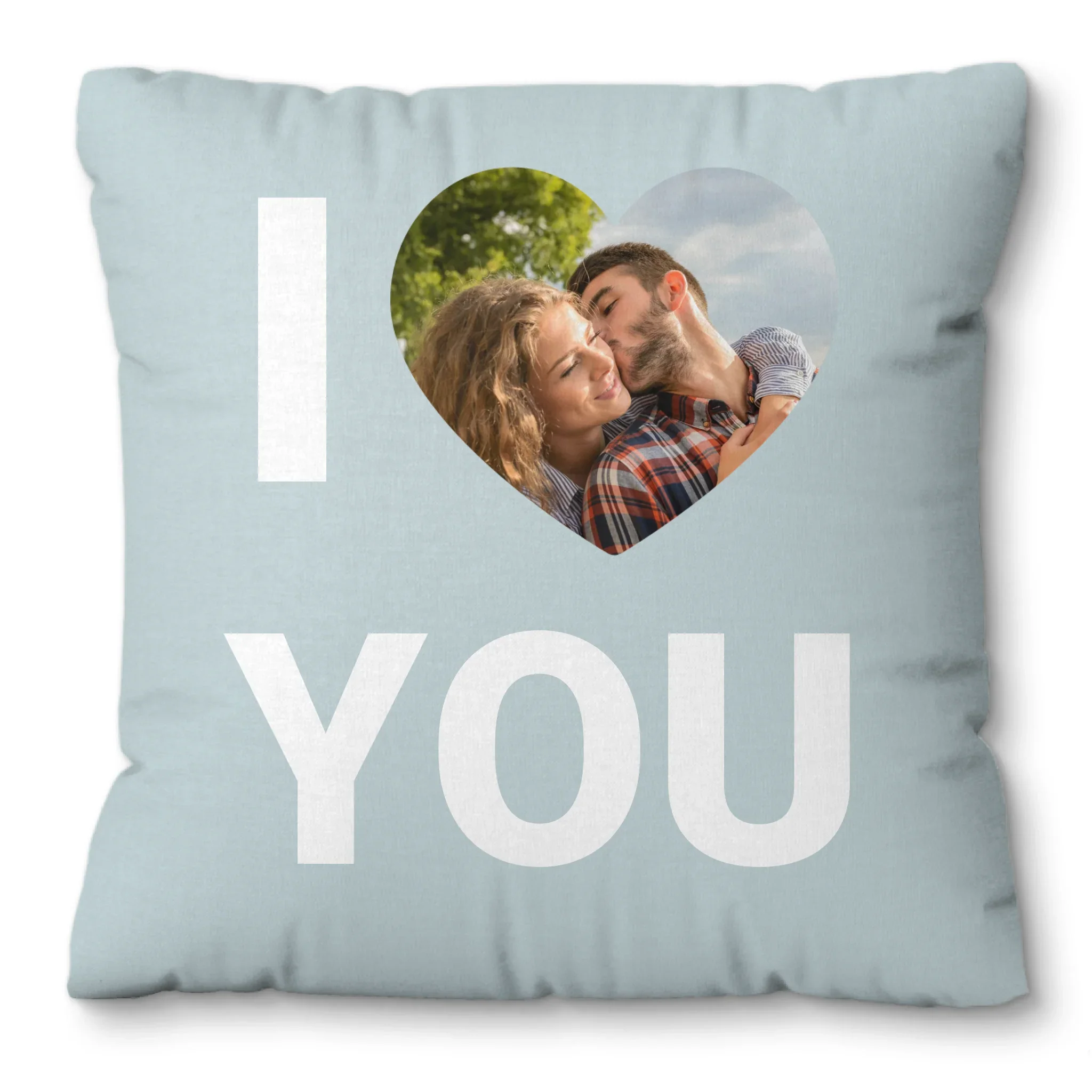 Gepersonaliseerd foto kussen – I love you