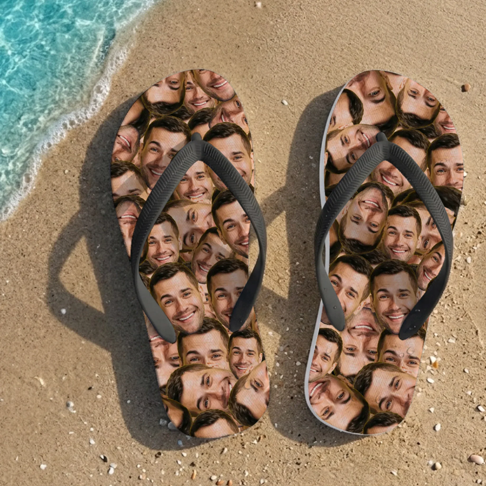 Gepersonaliseerde slippers met uitgeknipte hoofden – Voeg zelf een foto toe