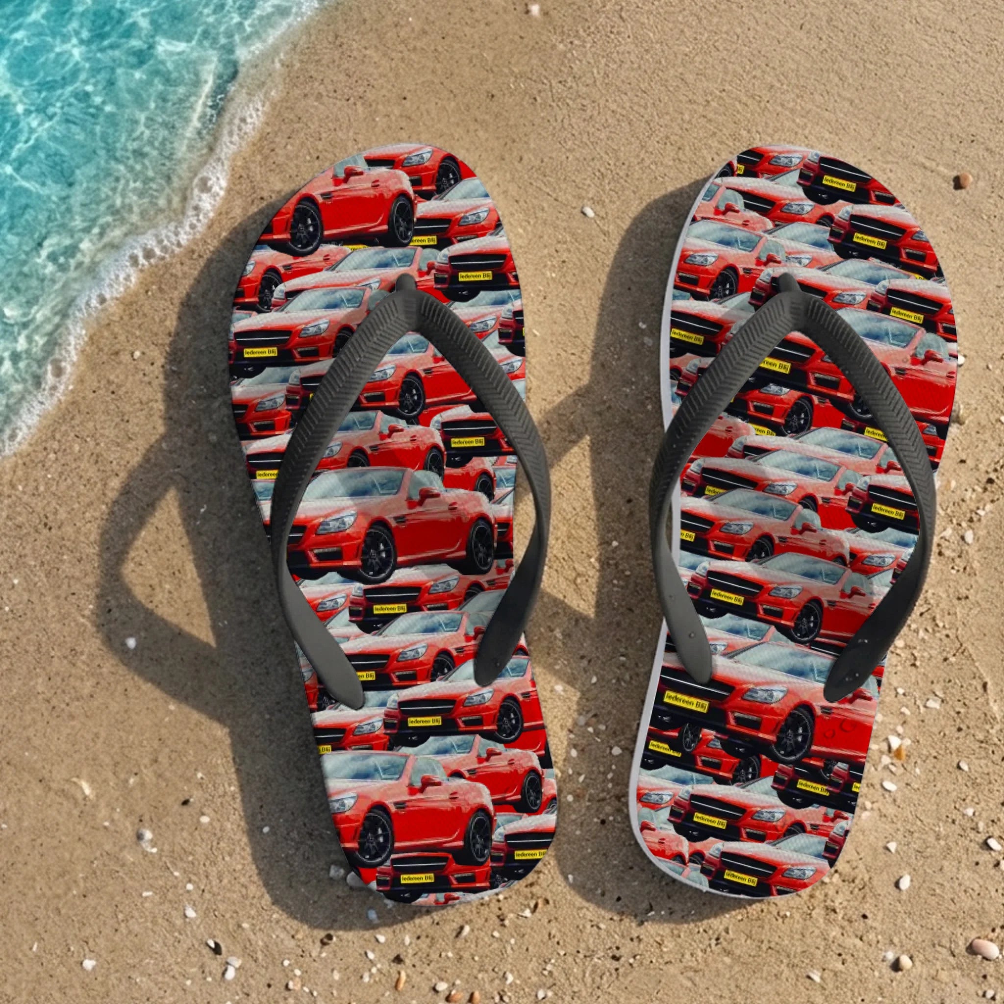 Gepersonaliseerde slippers met oneindig keer je auto – Voeg zelf een foto toe