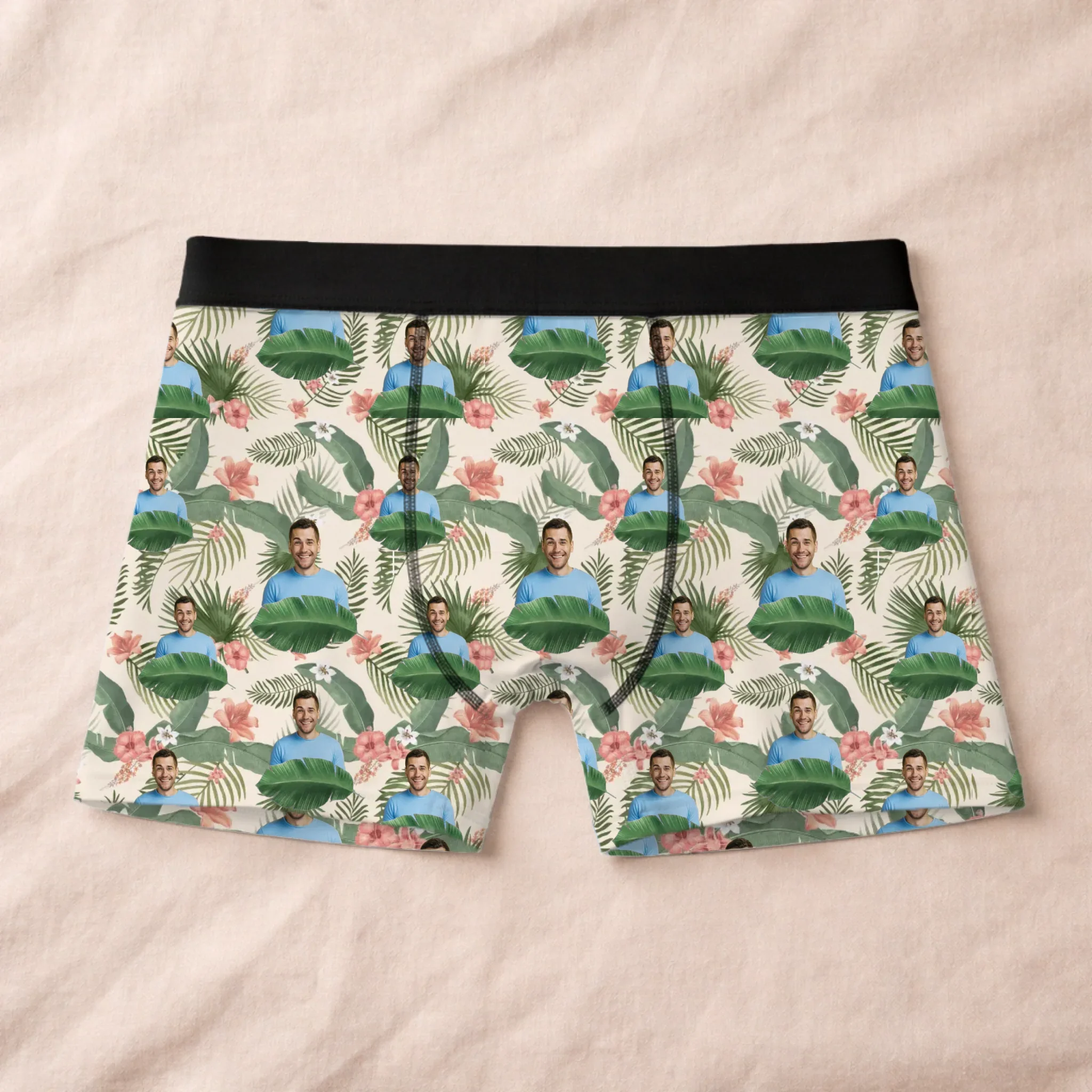 Gepersonaliseerde Hawaii onderbroek met je favoriete persoon erop – Voeg zelf foto’s toe