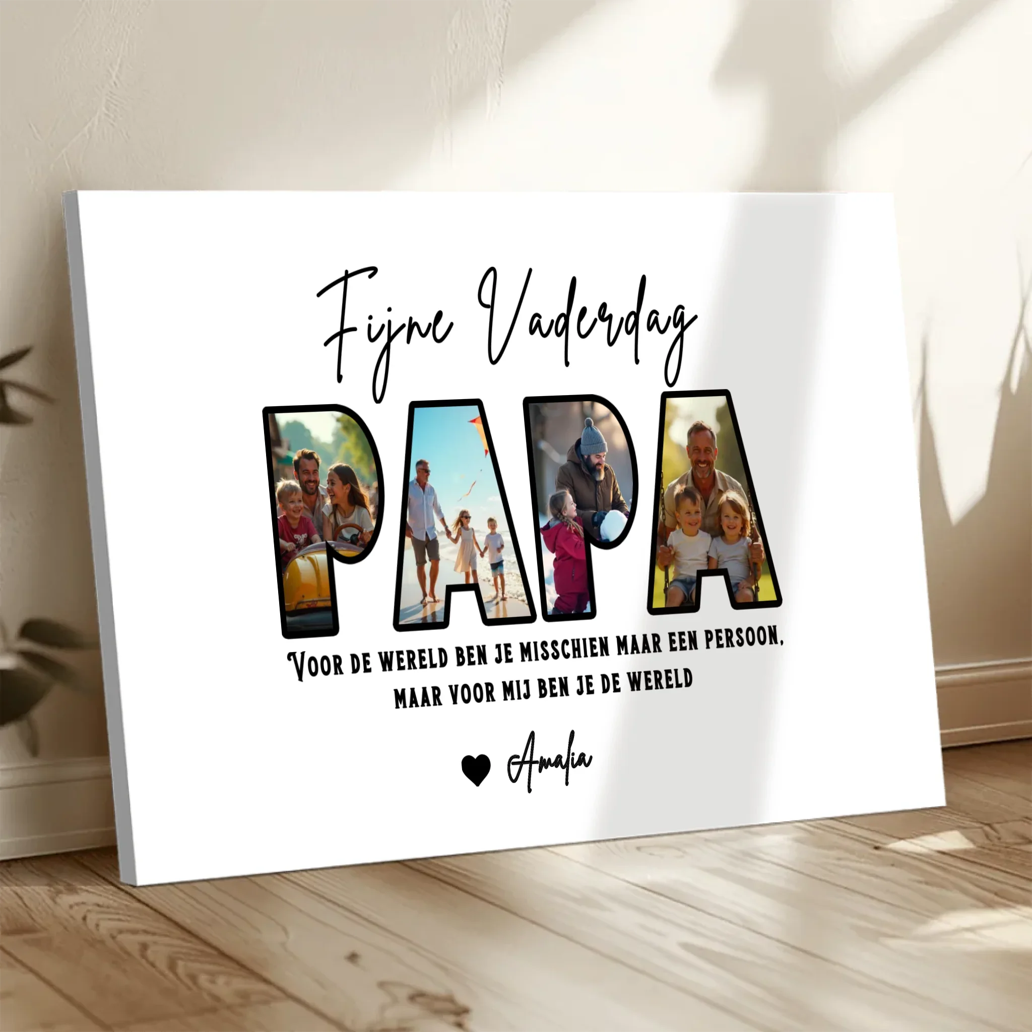 Gepersonaliseerd canvas – Fijne Vaderdag