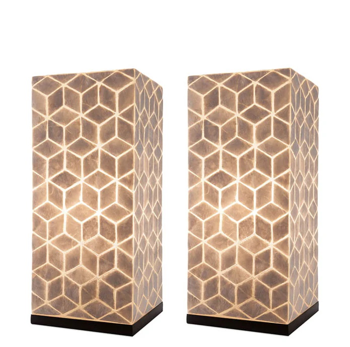 Cubes – Vierkant tafellampje set 2