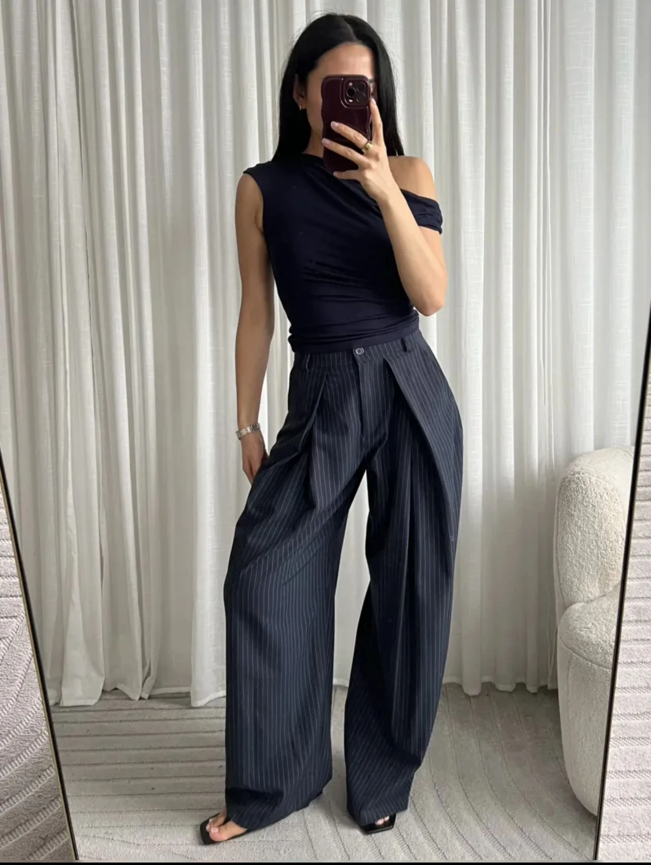 May Krijtstreep Pantalon – Verschillende Kleuren