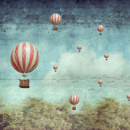 Air Balloons – Mint by Michelle decoupage paper