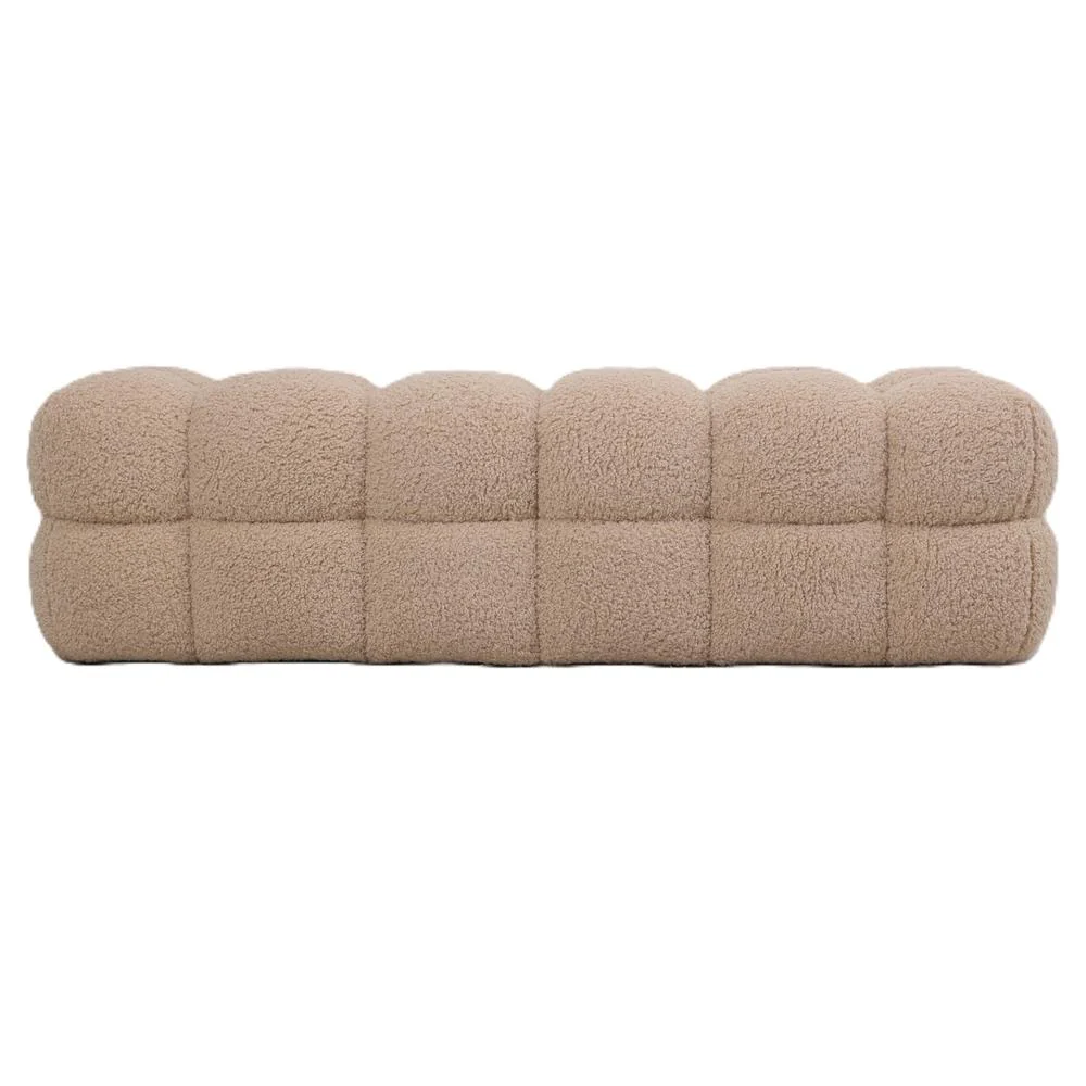 Bankje Teddy Polyester Beige Bankje Teddy Polyester Beige