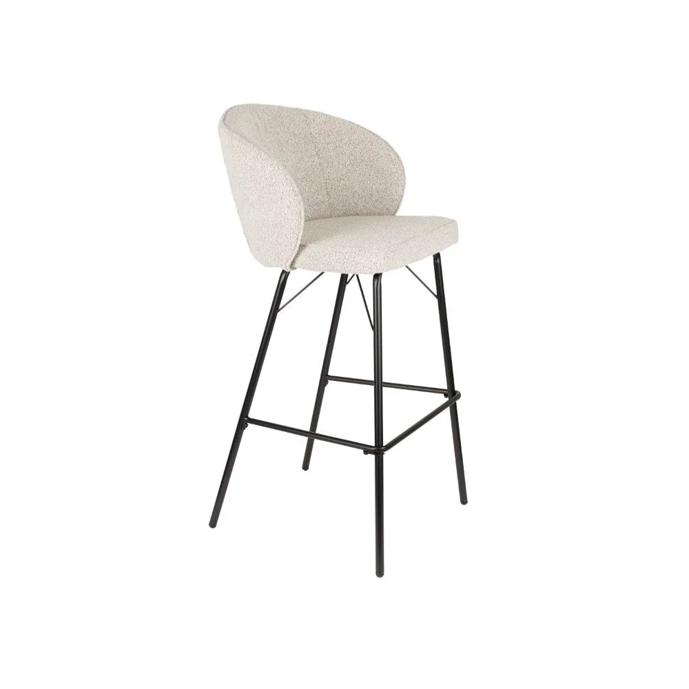 Barkruk Joa Polyester Beige 75cm Barkruk Joa Polyester Beige 75cm