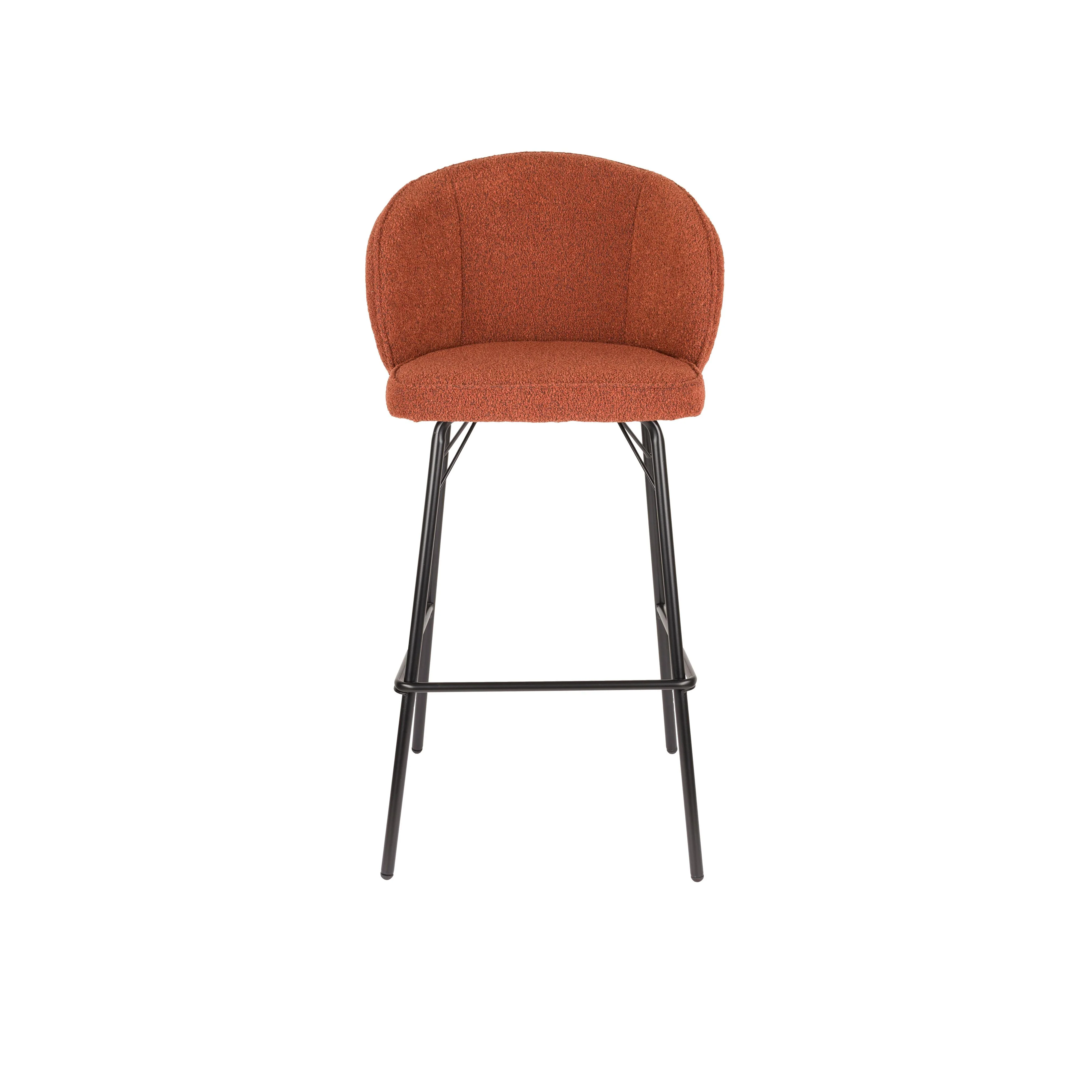 Barkruk Joa Polyester Terracotta 75cm Barkruk Joa Polyester Terracotta 75cm