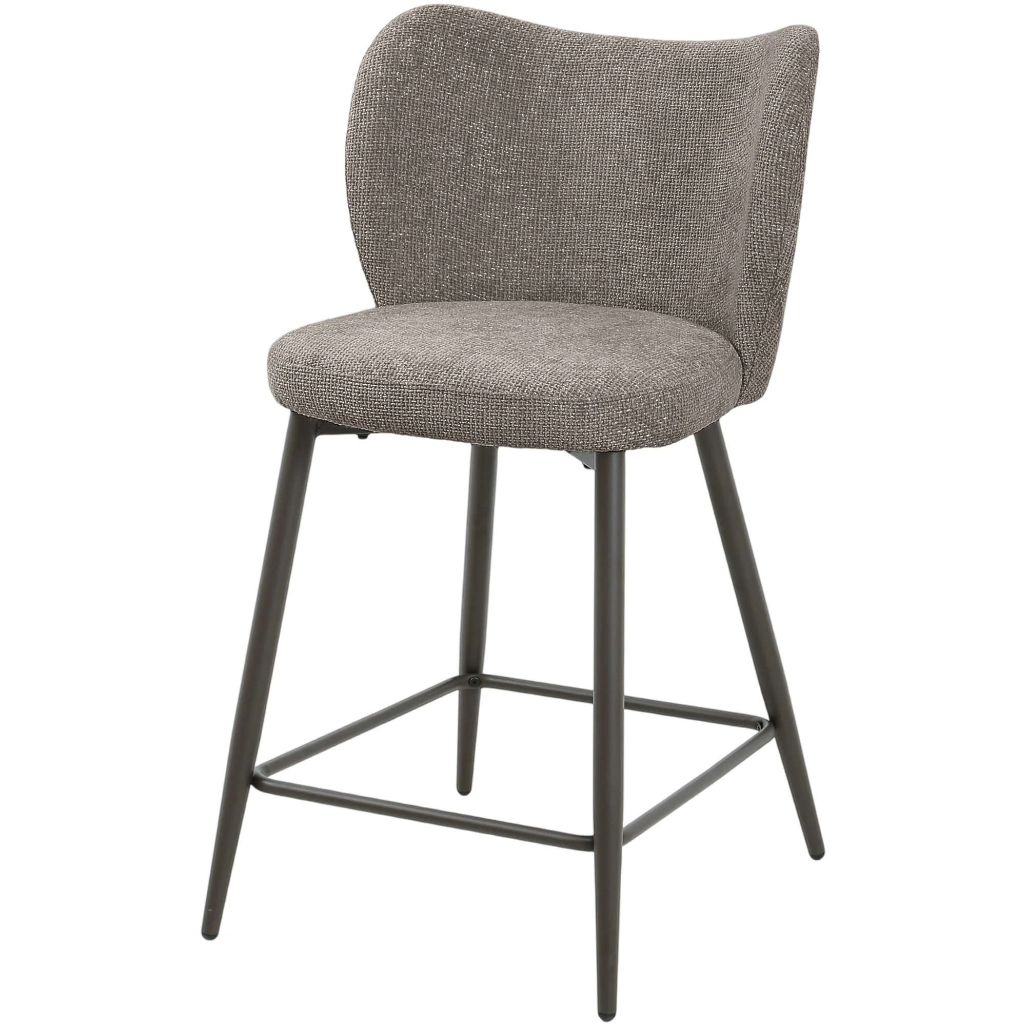 Barkruk Pebble Polyester Bruin