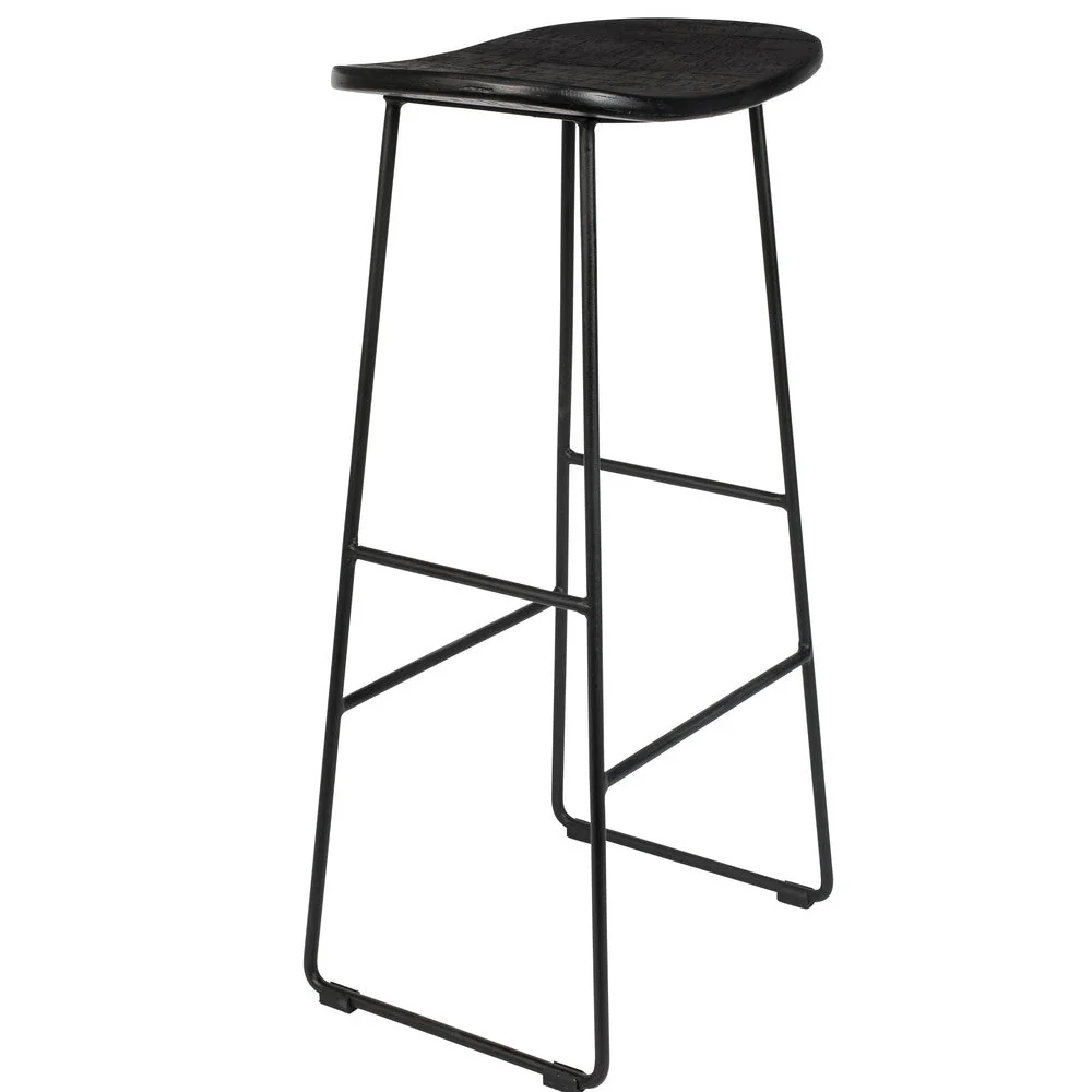 Barkruk Tangle Teak Zwart 76cm Barkruk Tangle Teak Zwart 76cm