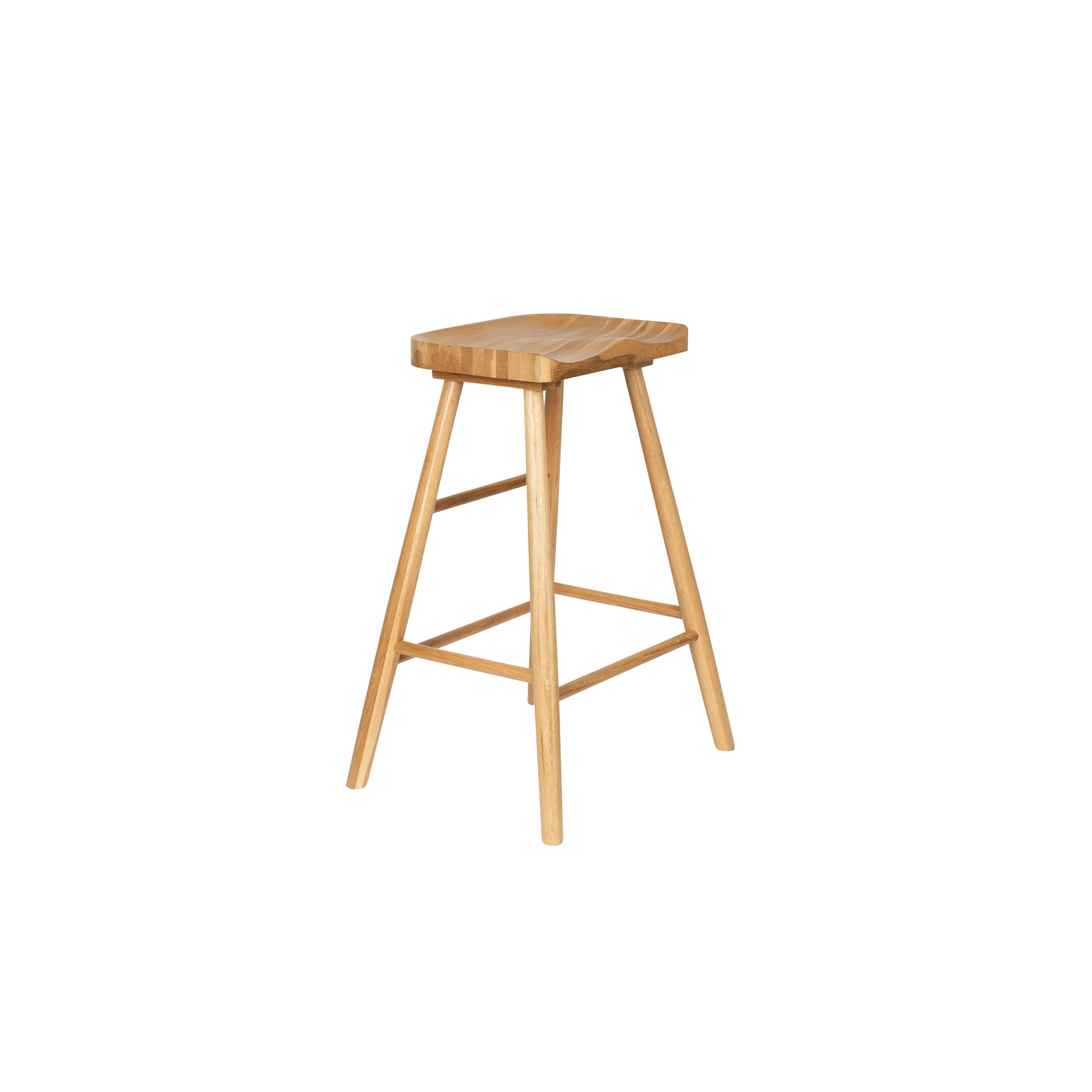 Barkruk Vander Oak hout Naturel 64cm Barkruk Vander Oak hout Naturel 64cm