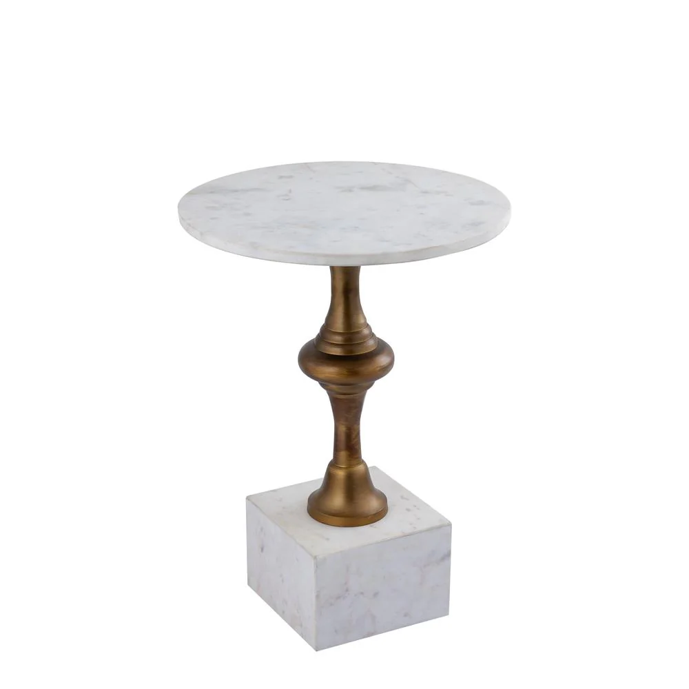 Bijzettafel Alano Wit 40 cm