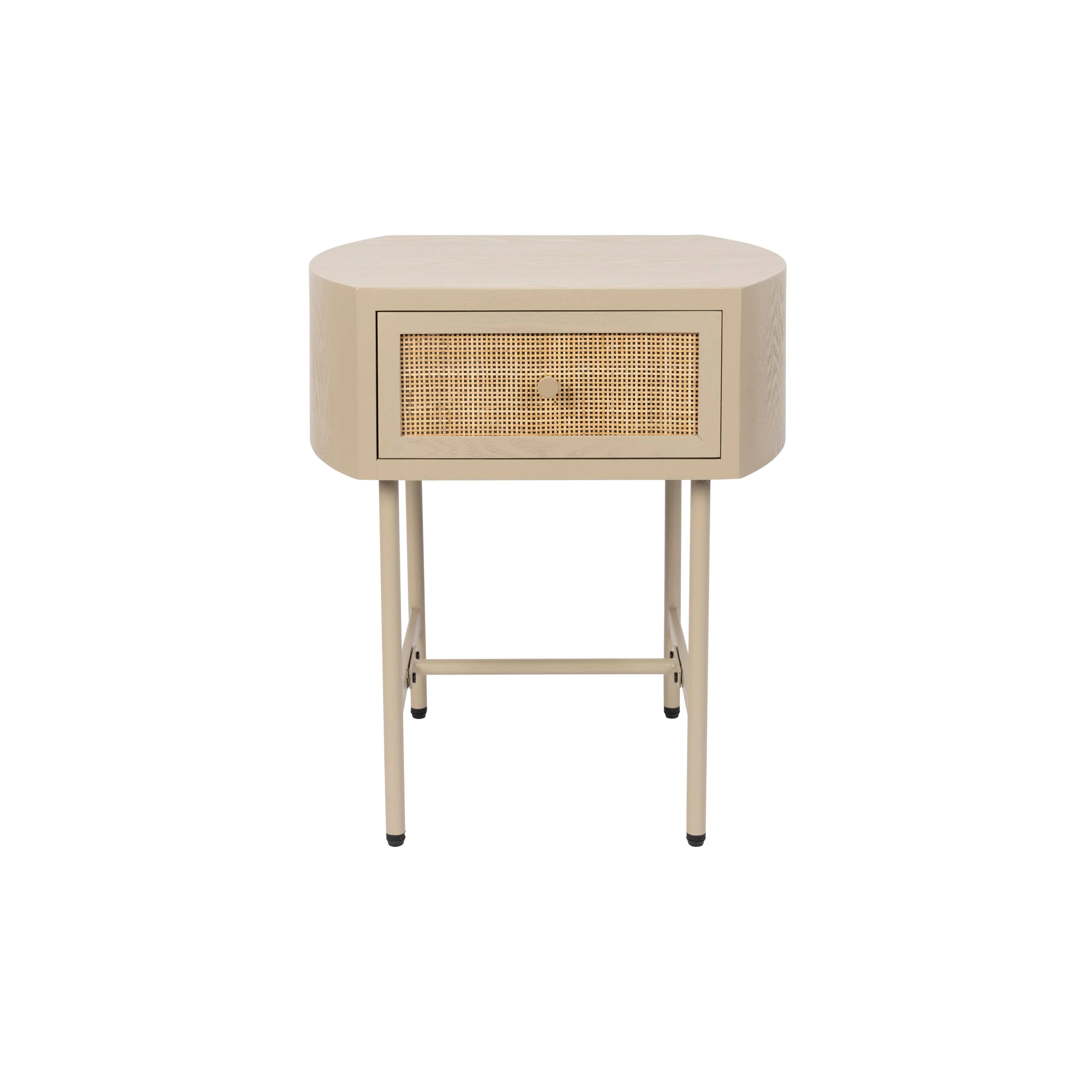 Bijzettafel Amaya MDF Beige 38×48 cm