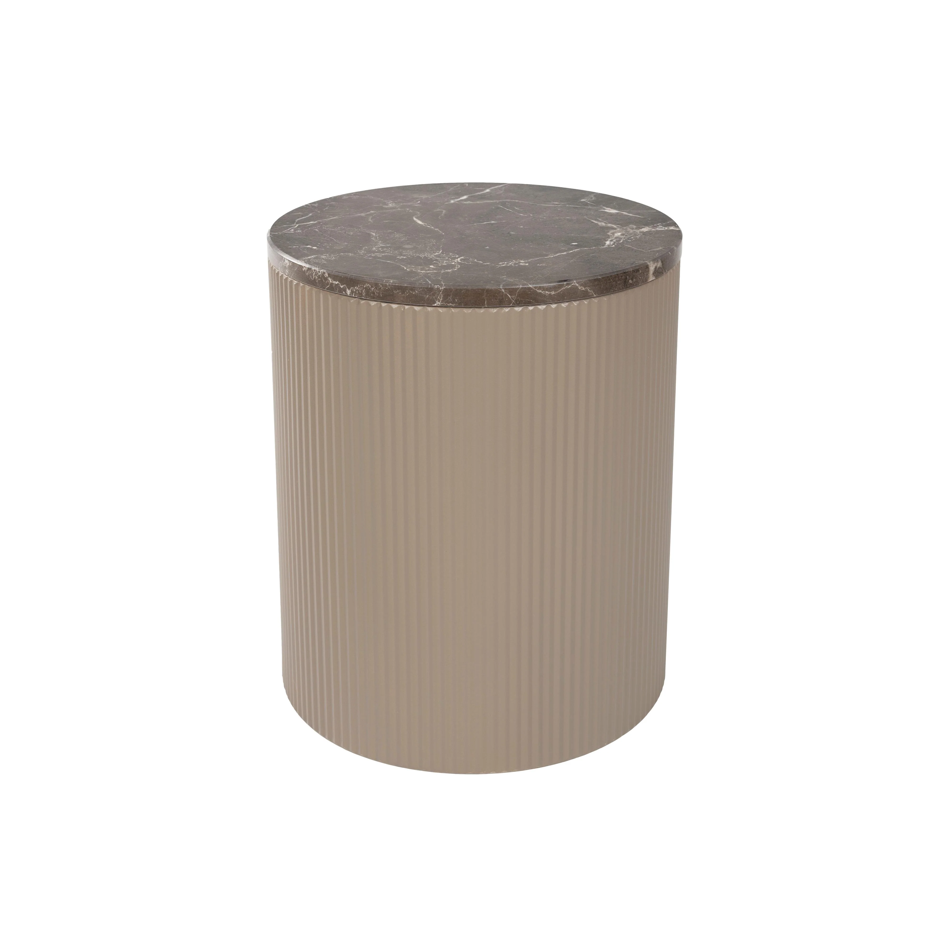 Bijzettafel Anna Marble Beige Ø35×42 cm