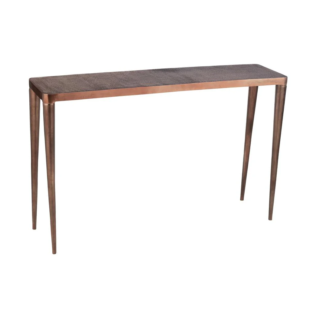 Bijzettafel Bronze Aluminium 30×122 cm Bijzettafel Bronze Aluminium 30×122 cm