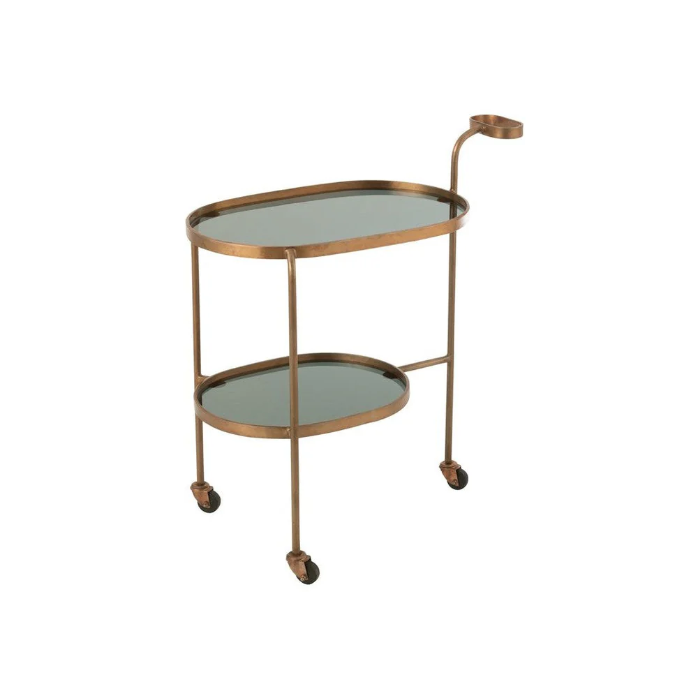 Bijzettafel Bronze Glas 42×74 cm Bijzettafel Bronze Glas 42×74 cm