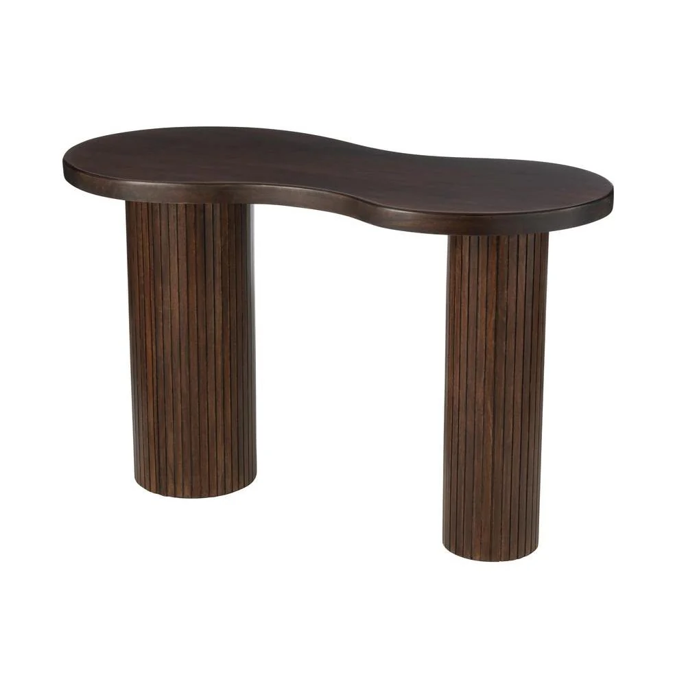 Bijzettafel Bruin Mangohout hout L 64×120 cm