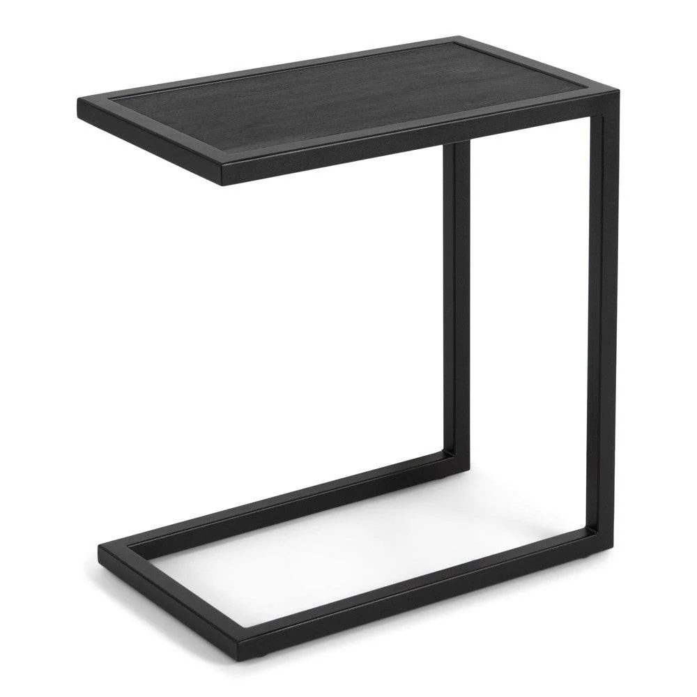 Bijzettafel DANIËL Staal Zwart 30x50x54cm Spinder Design