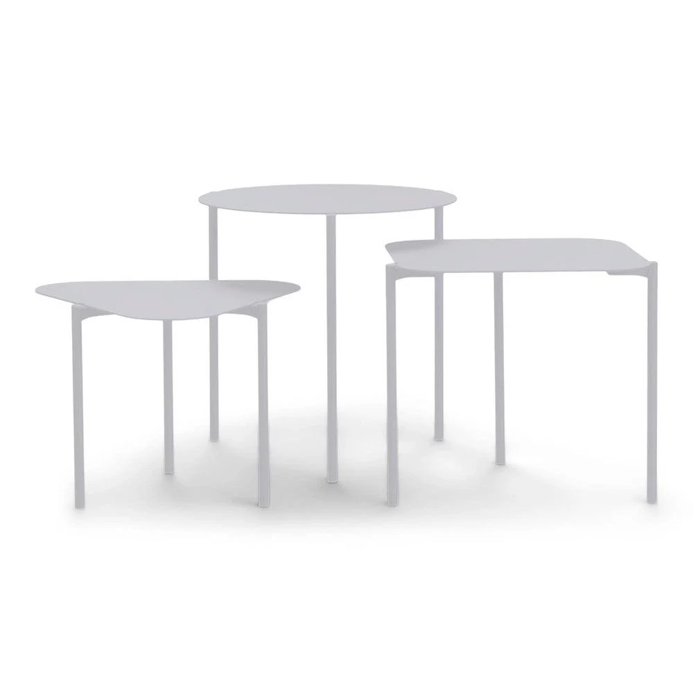 Bijzettafel DO-RE-MI Staal Grijs 42x44x32.5cm Spinder Design