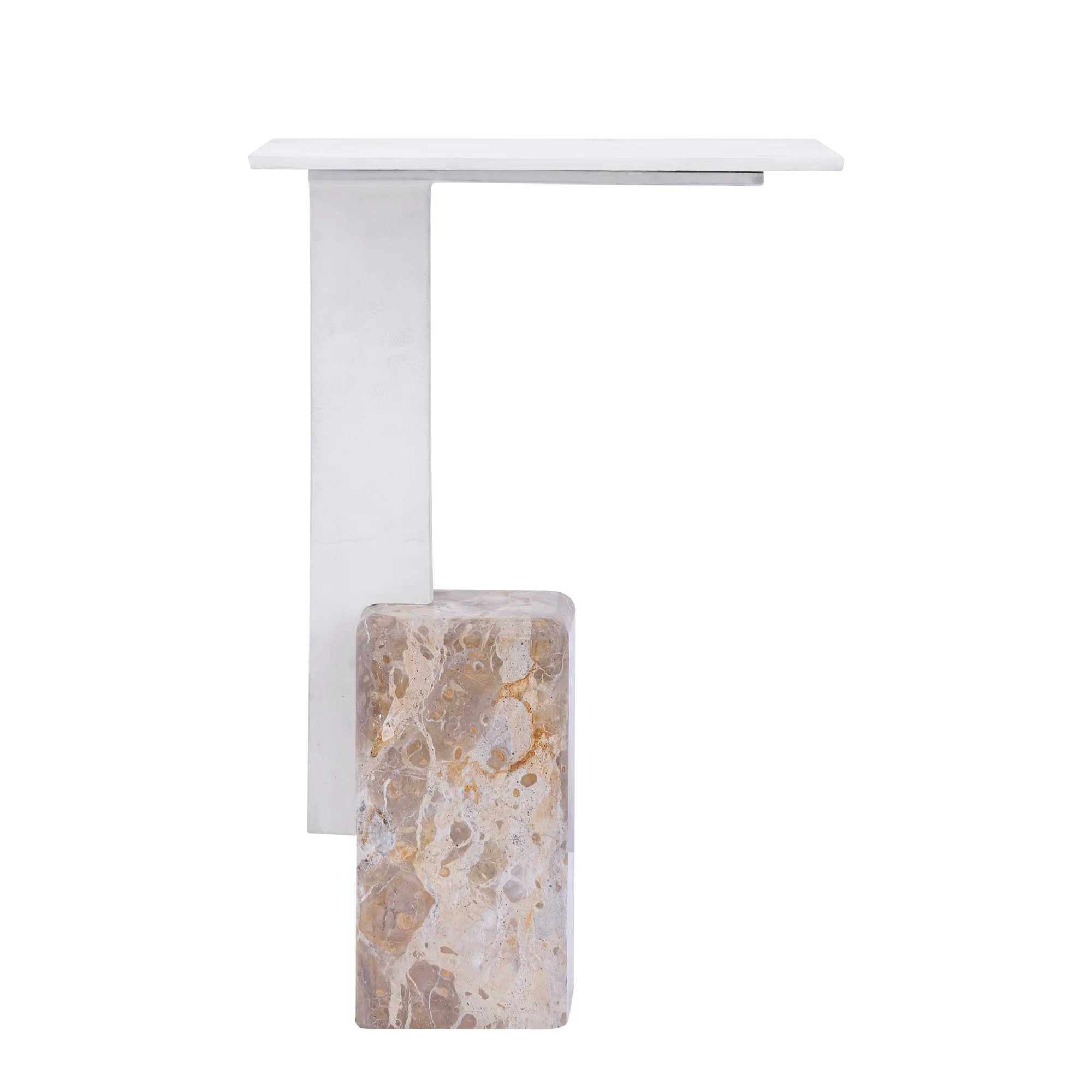 Bijzettafel Ebe Marmer Beige Rectangle