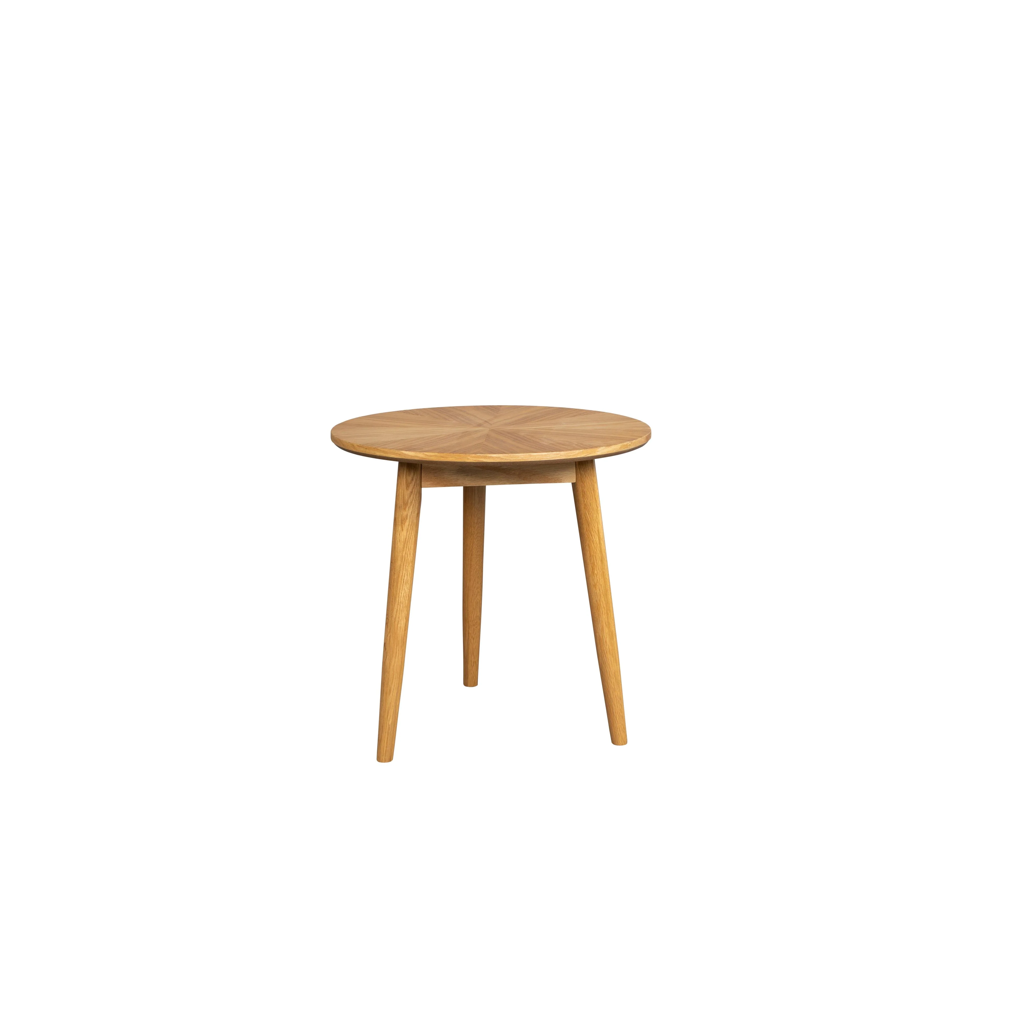 Bijzettafel Fabio Eikenfineer Naturel Ø50×50 cm