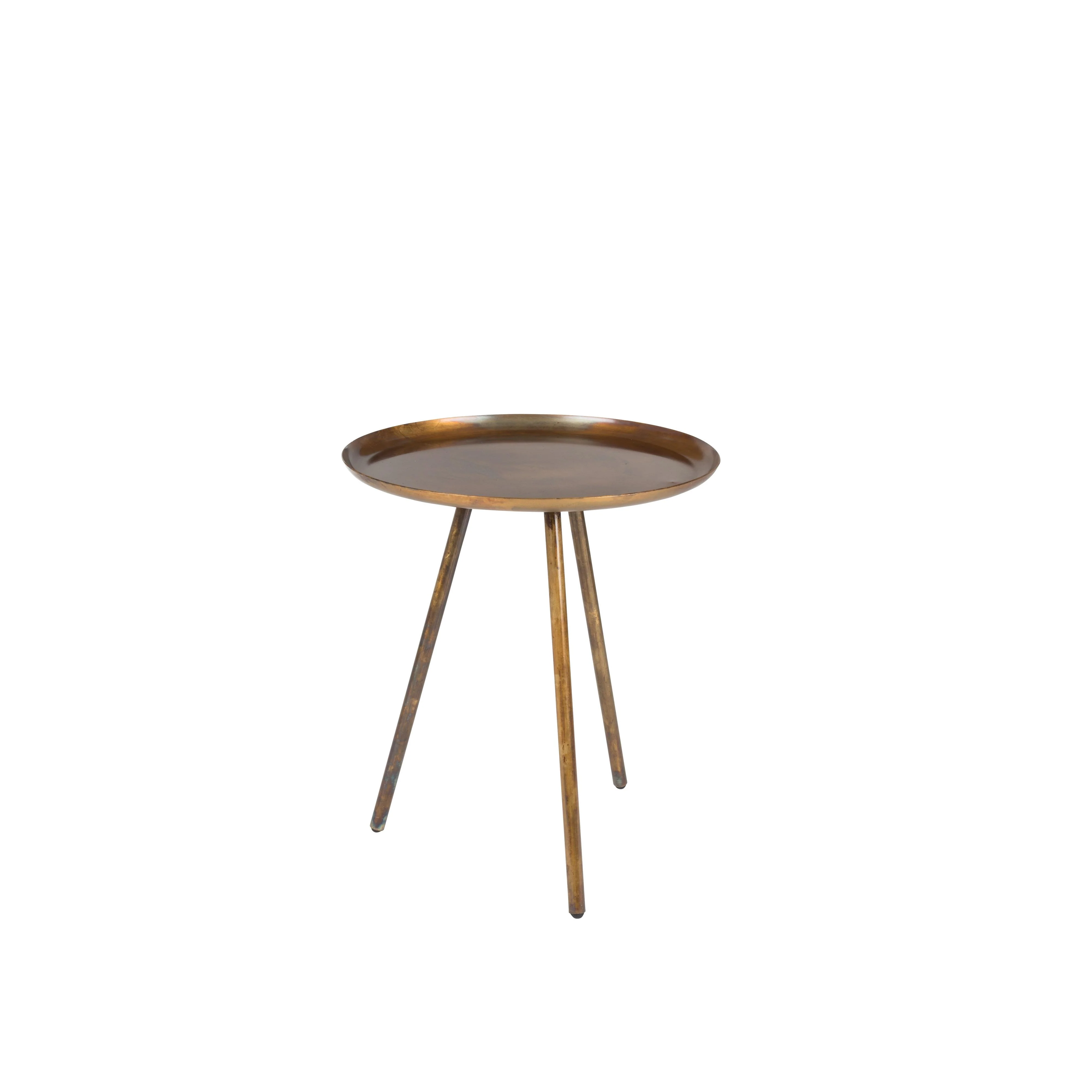 Bijzettafel Frost Copper Metaal Goud Ø39×45 cm